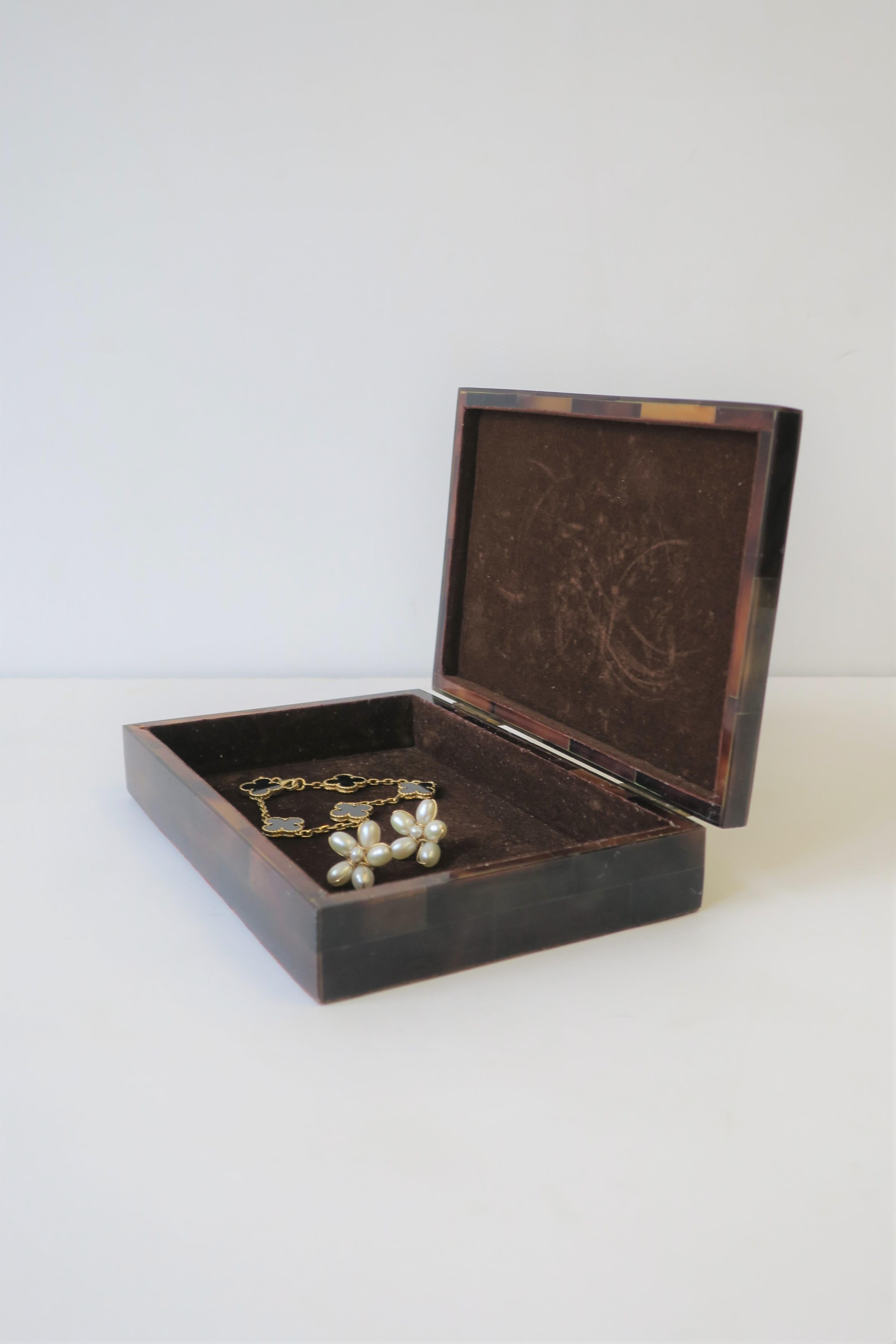 Marble and Brass Jewelry Box 1
