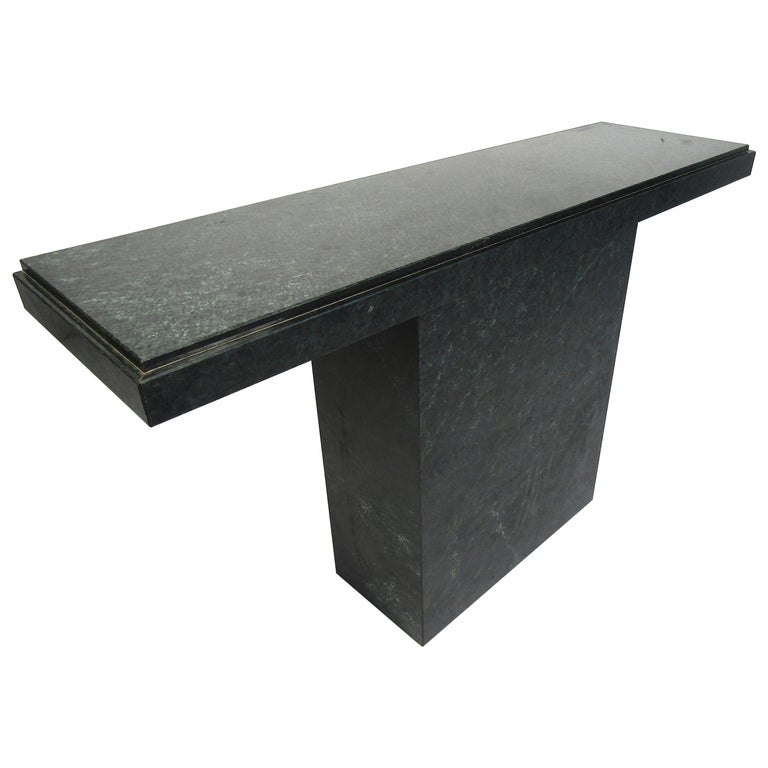 Modern Stone Hall Table For Sale