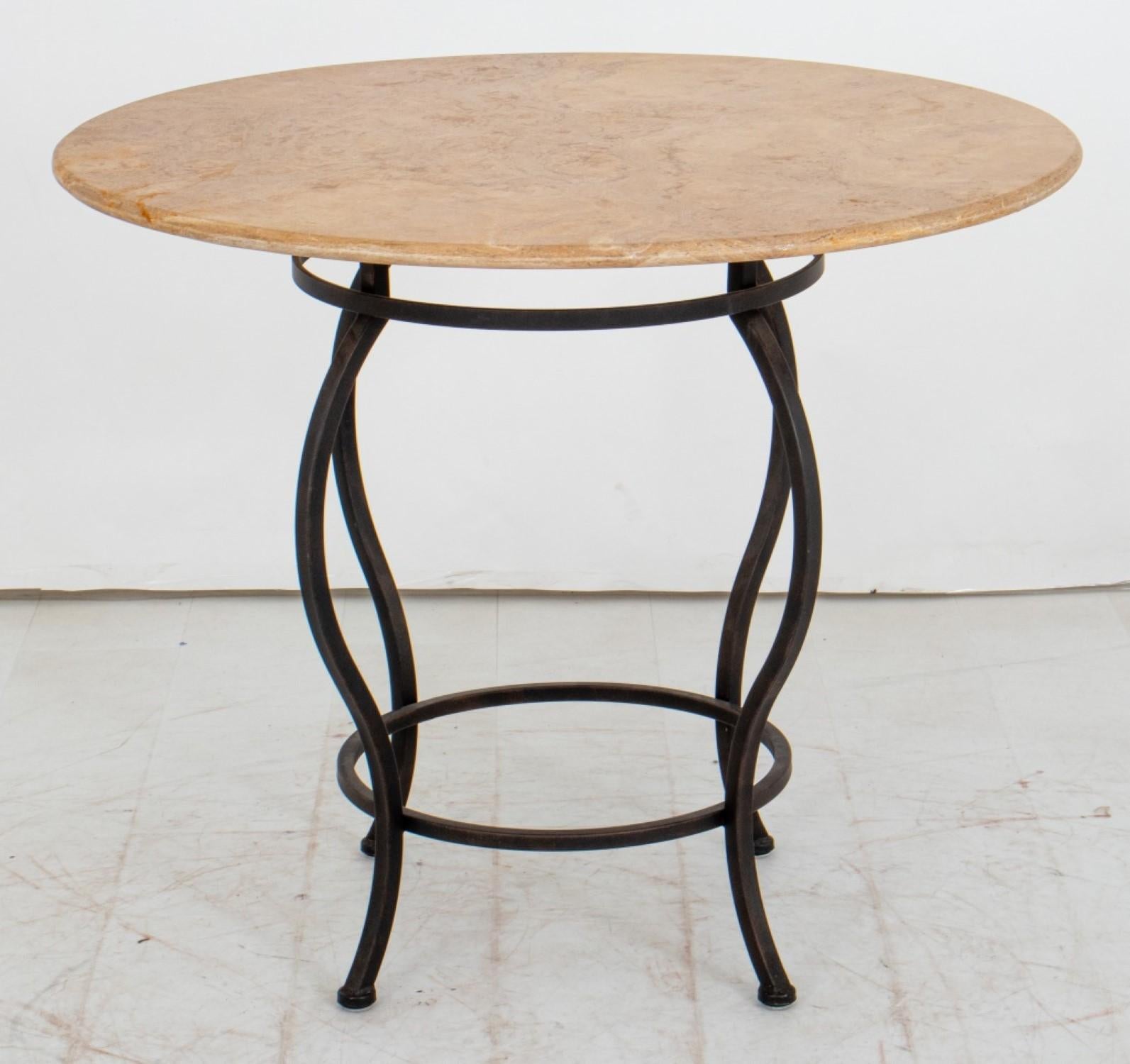 Modern Stone Top Center Table For Sale 5
