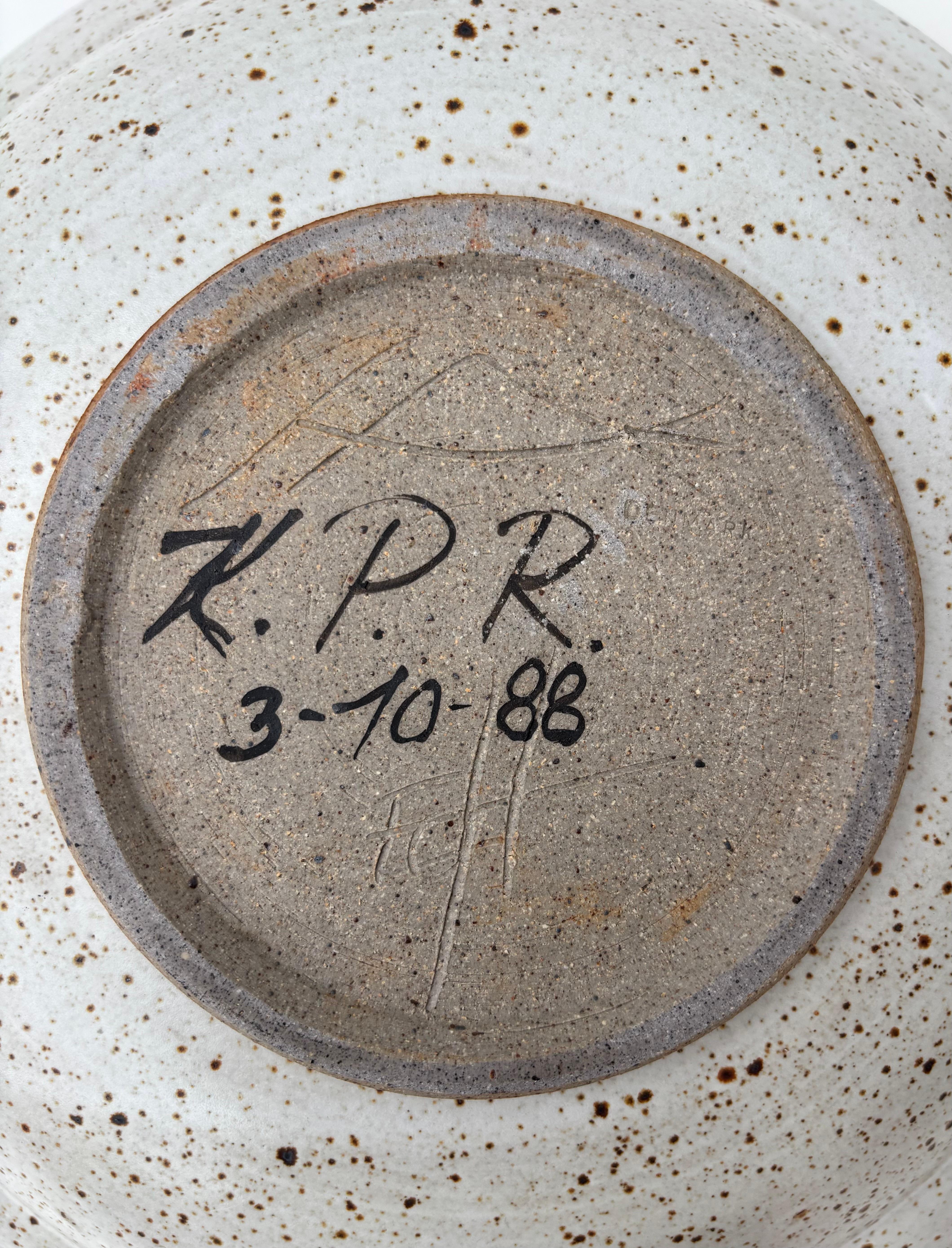 Modern Stoneware Kähler Plate, 1980s For Sale 2