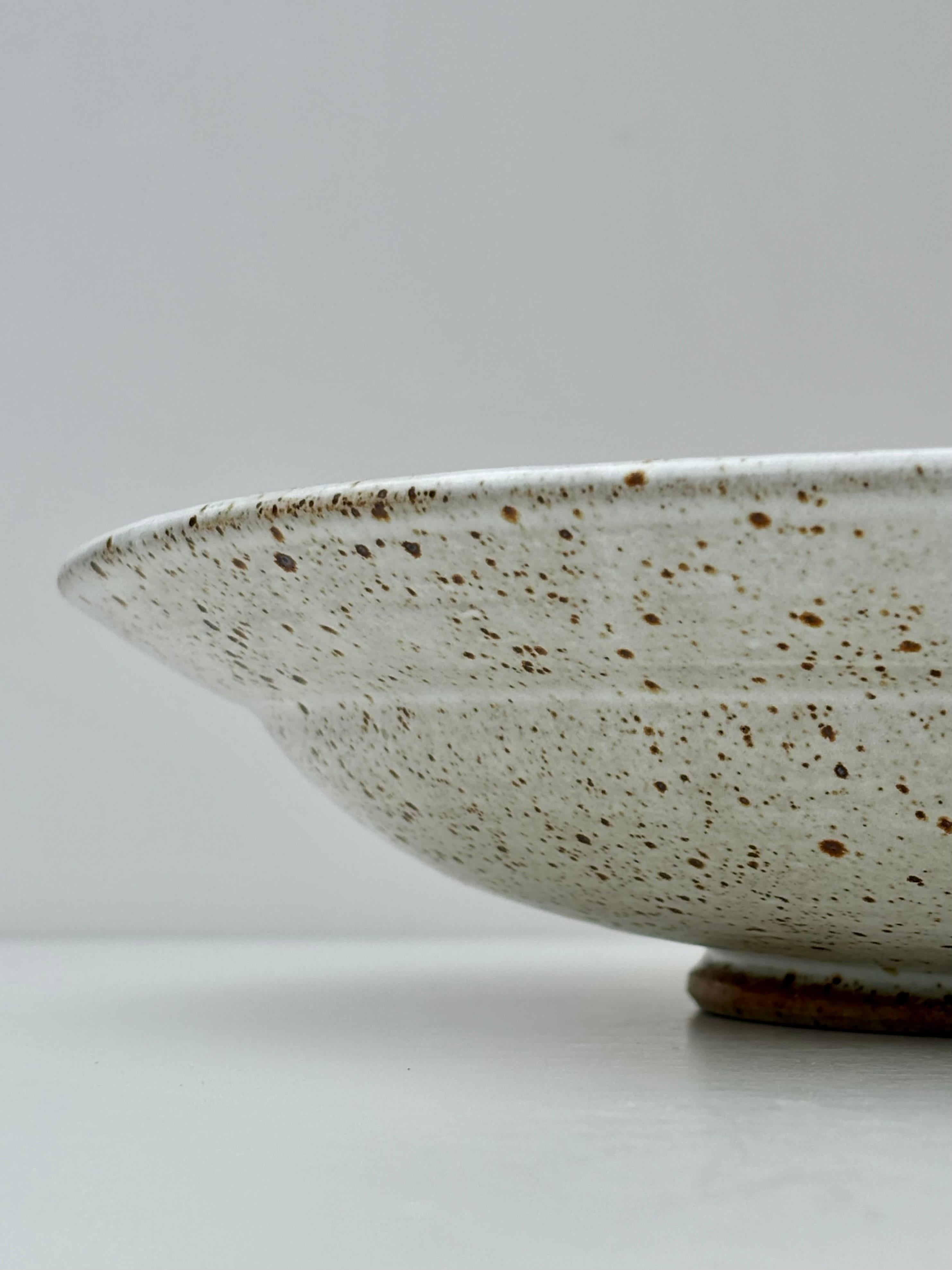 Danish Modern Stoneware Kähler Plate, 1980s For Sale