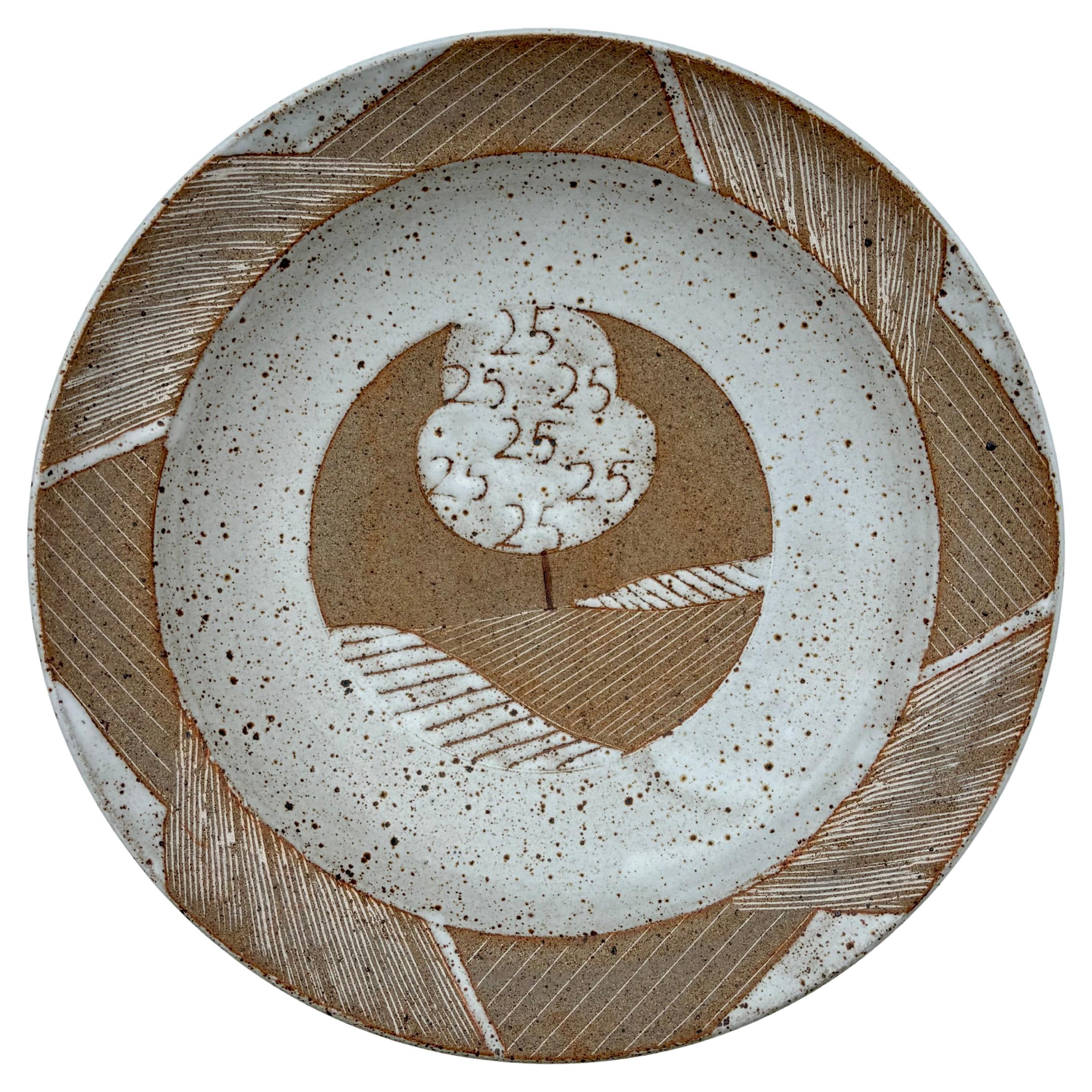 Modern Stoneware Kähler Plate, 1980s For Sale