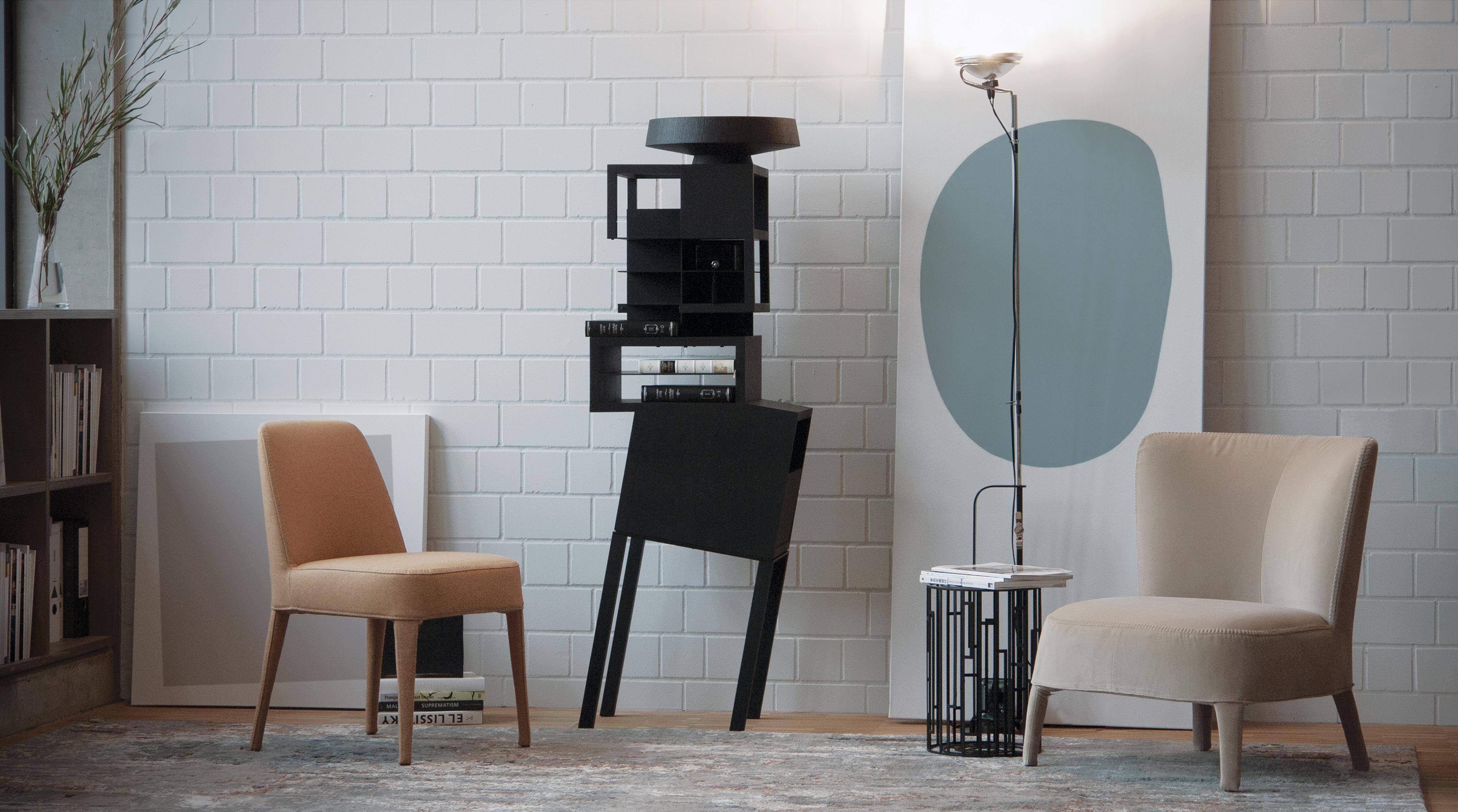 Powder-Coated Contemporary Storage or Sculpture Etagere HIRO by Studio1+11, 21st Century   