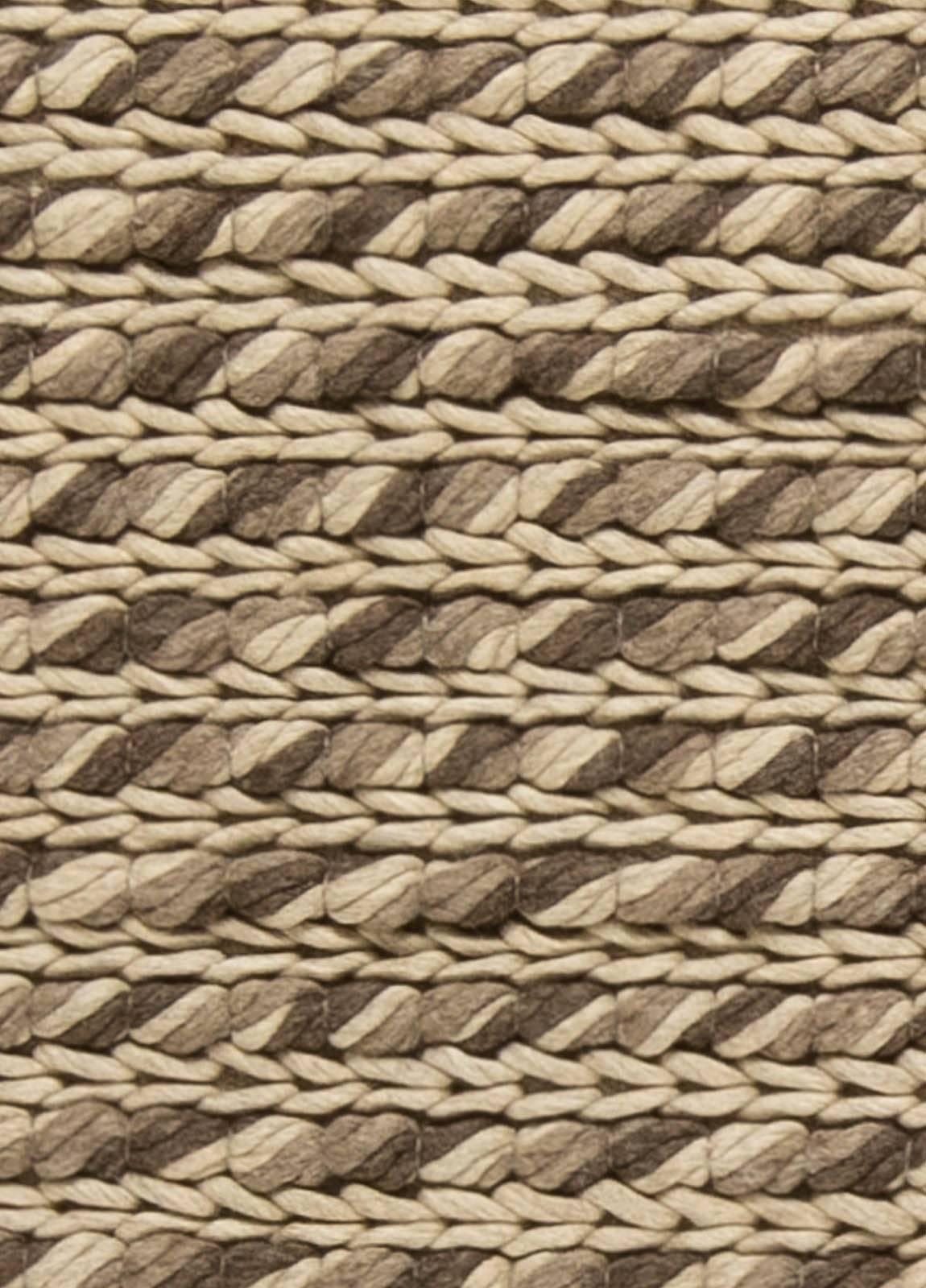 Modern striped beige Sylvan handmade wool rug by Doris Leslie Blau 
Size: 4'9