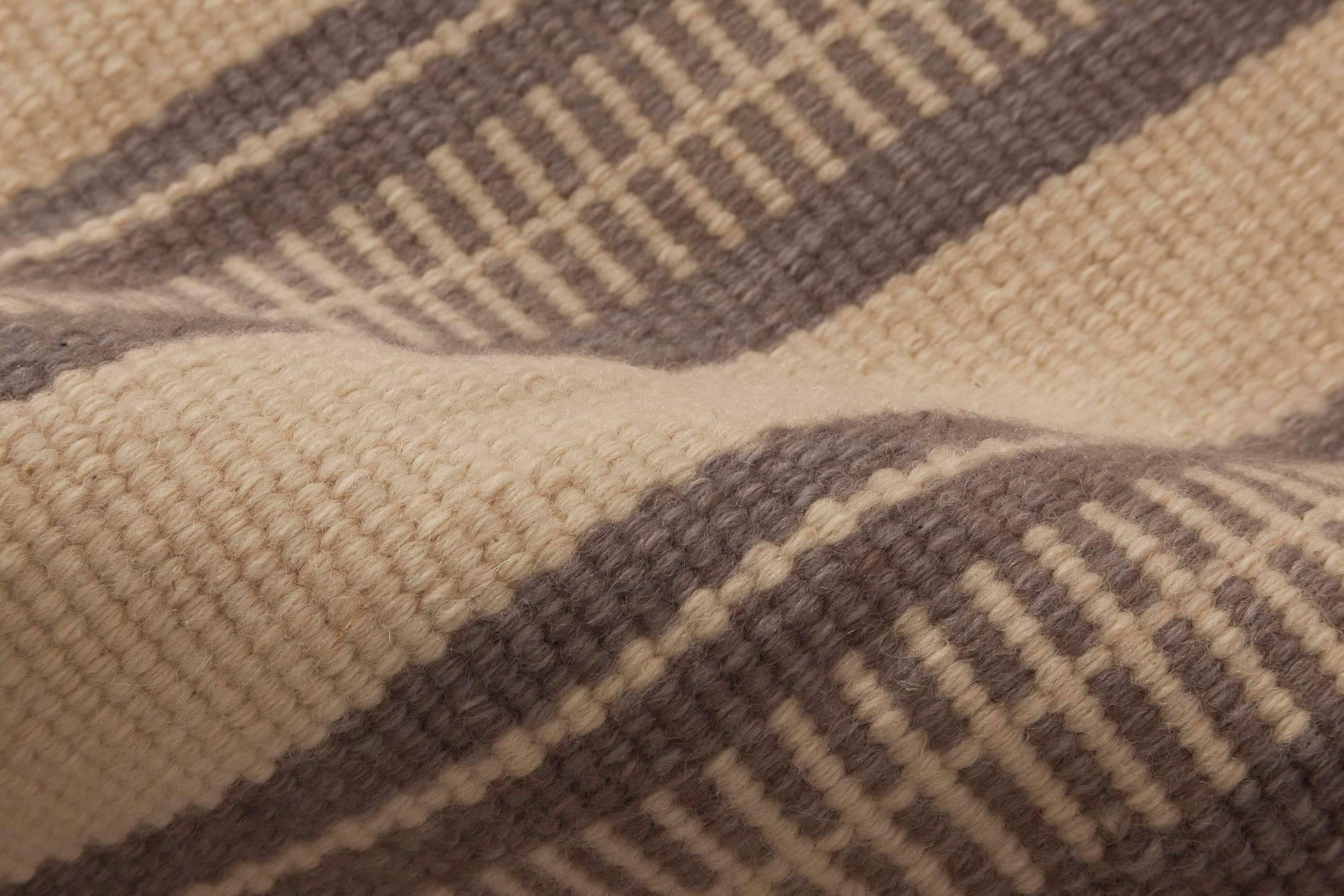 Modern Striped Flat-Weave wool rug by Doris Leslie Blau
Size: 5'9