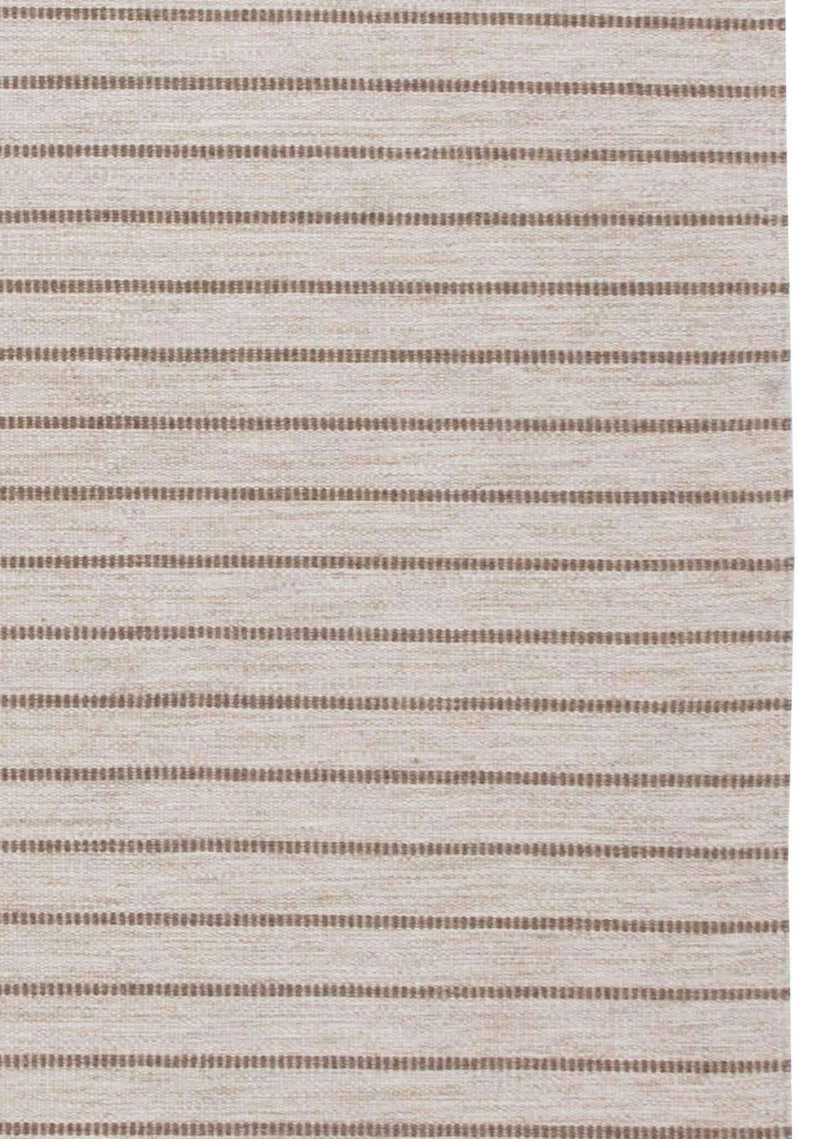 Modern Striped Flat-Weave Wool Rug by Doris Leslie Blau For Sale 1