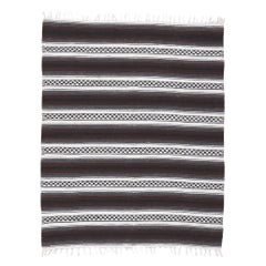 Modern Striped Indian Kilim Rug, 04'09 x 05'11