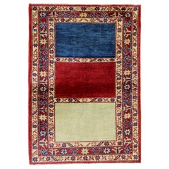 Tapis moderne à rayures, tapis Kazak fait main, tapis afghans, tapis oriental 