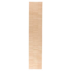 Modern Striped Sand Beige Kilim Runner by Doris Leslie Blau
