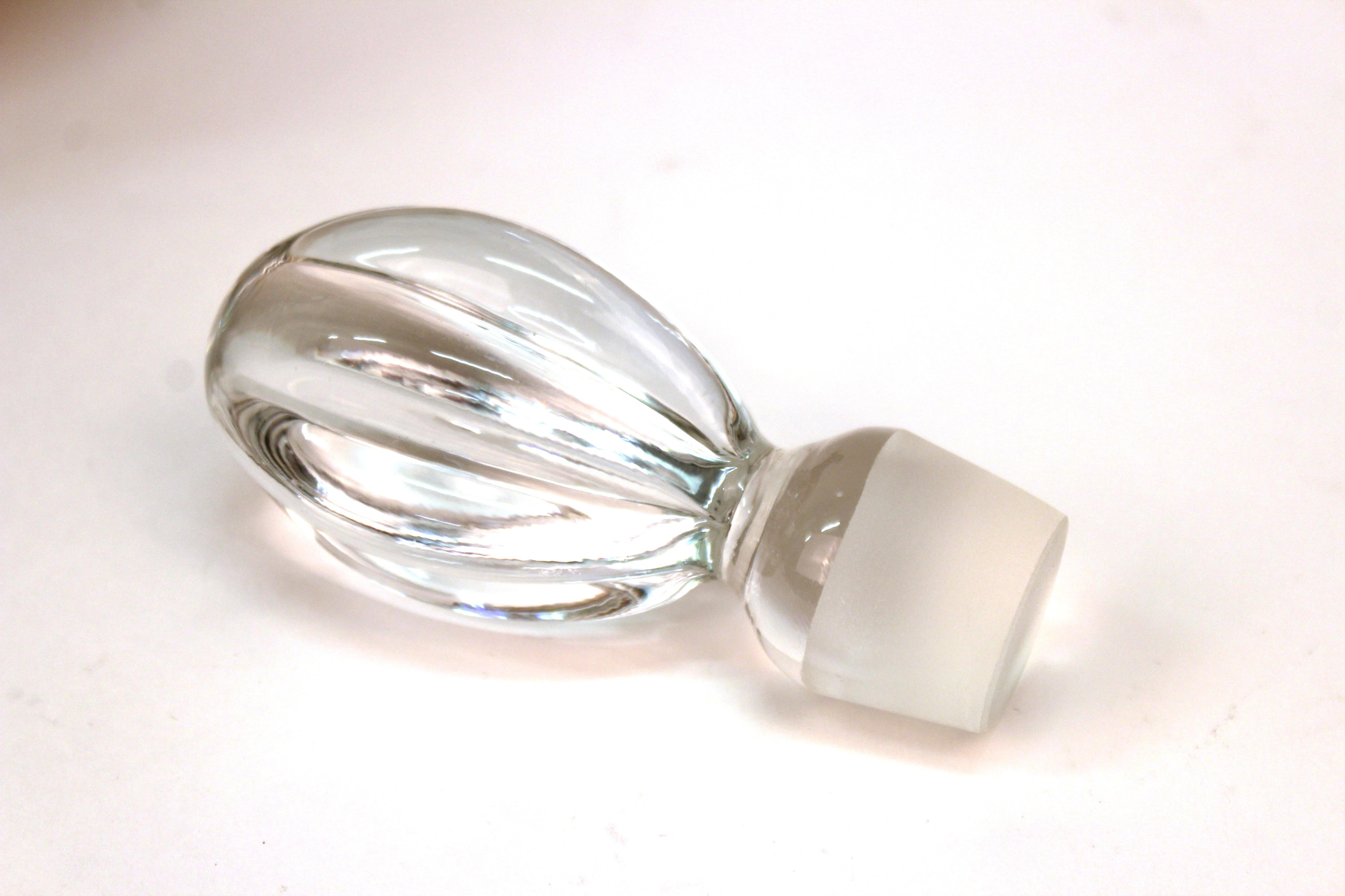 Modern Studio Art Glass Decanter with Stopper 4