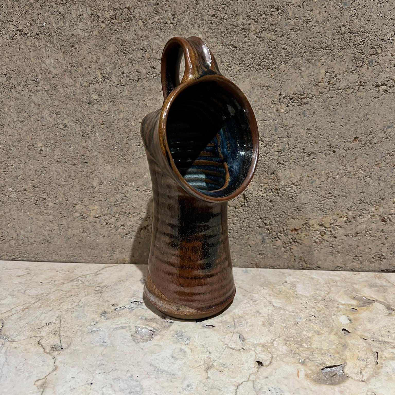 Vaso angolato in studio moderno in ceramica Art Pottery in vendita 6