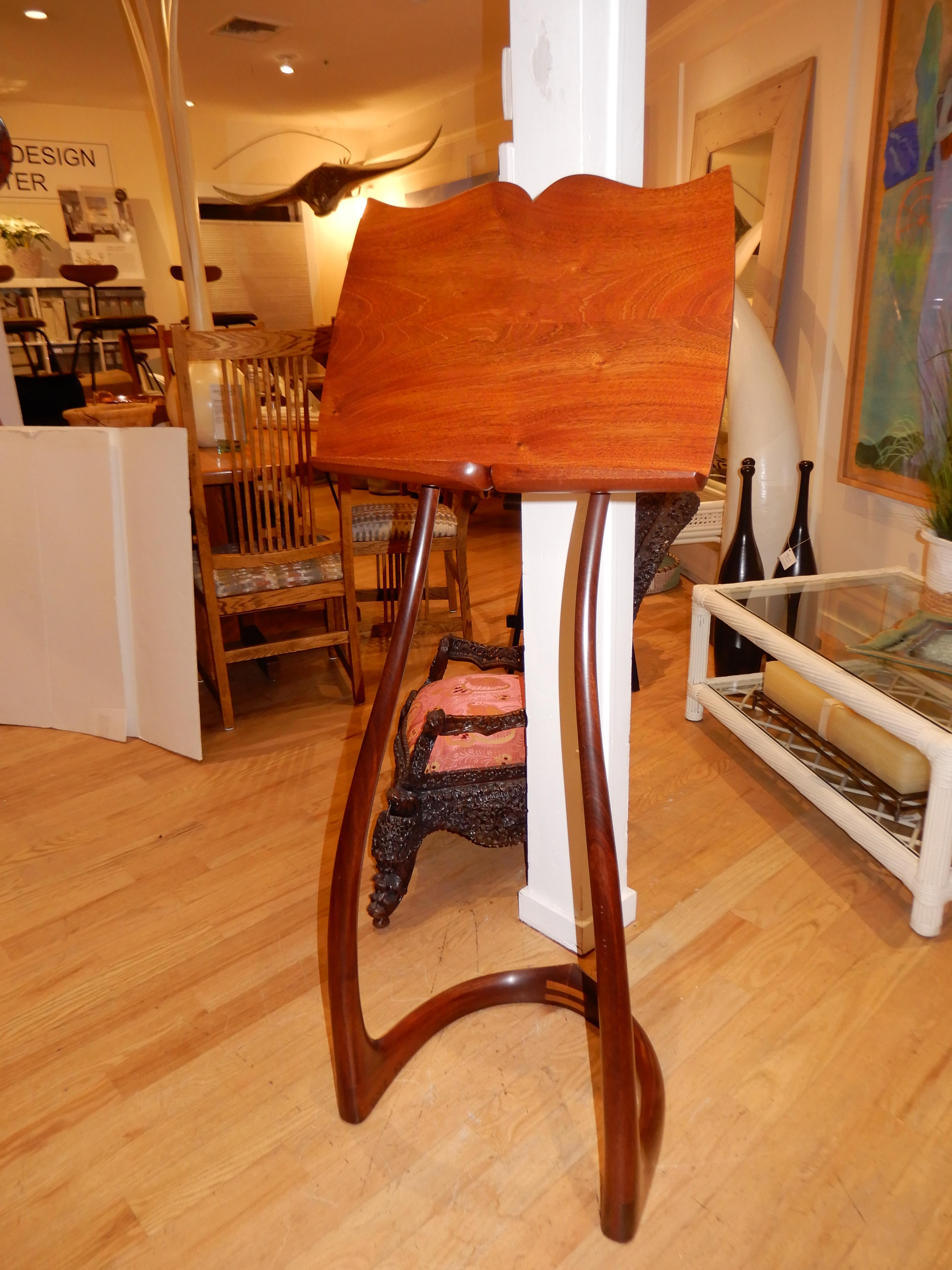 Late 20th Century Modern Studio Crafted Music Stand by David Ebner 
