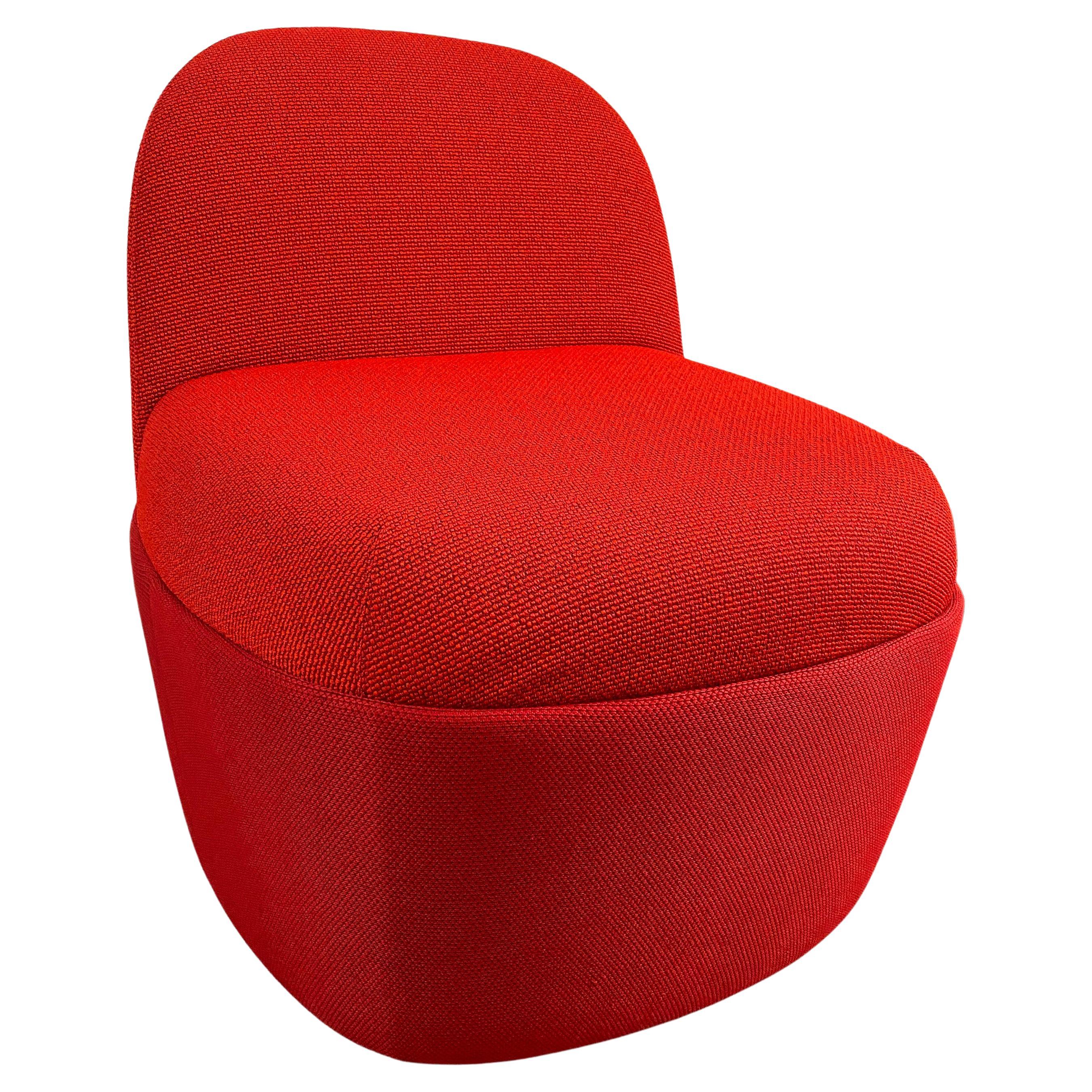 pouf chair with back