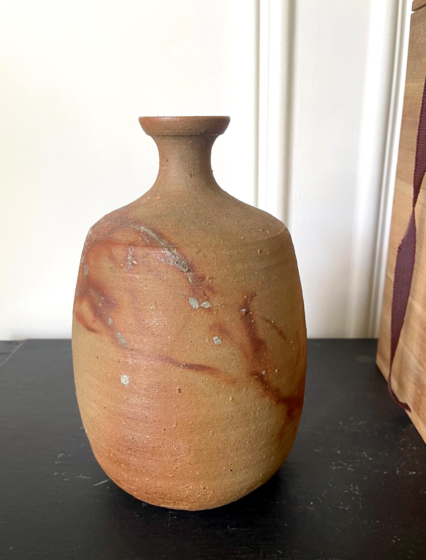 Modern Studio Vase Bizen Ware by Jun Isezaki For Sale 3