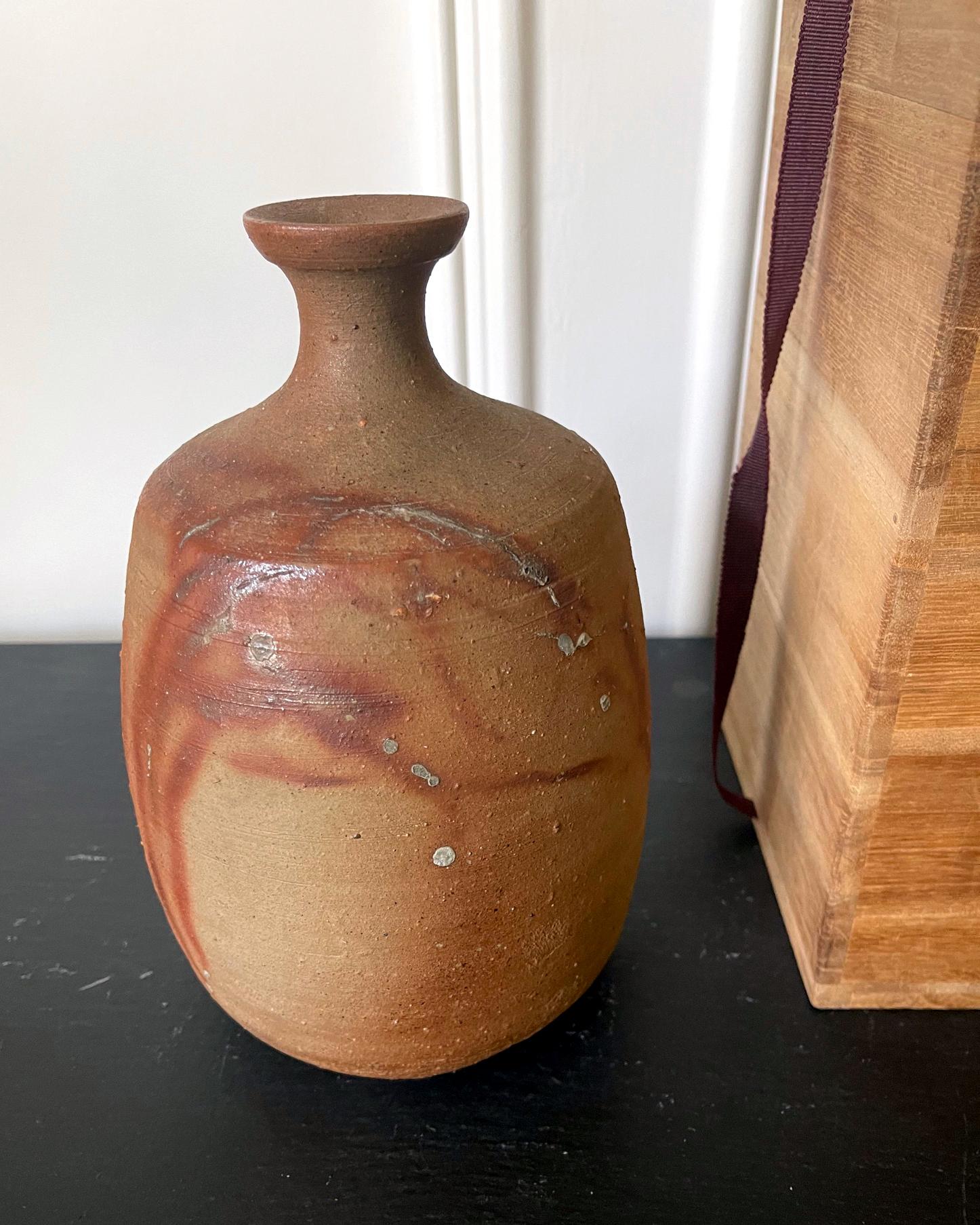 Modern Studio Vase Bizen Ware by Jun Isezaki For Sale 5