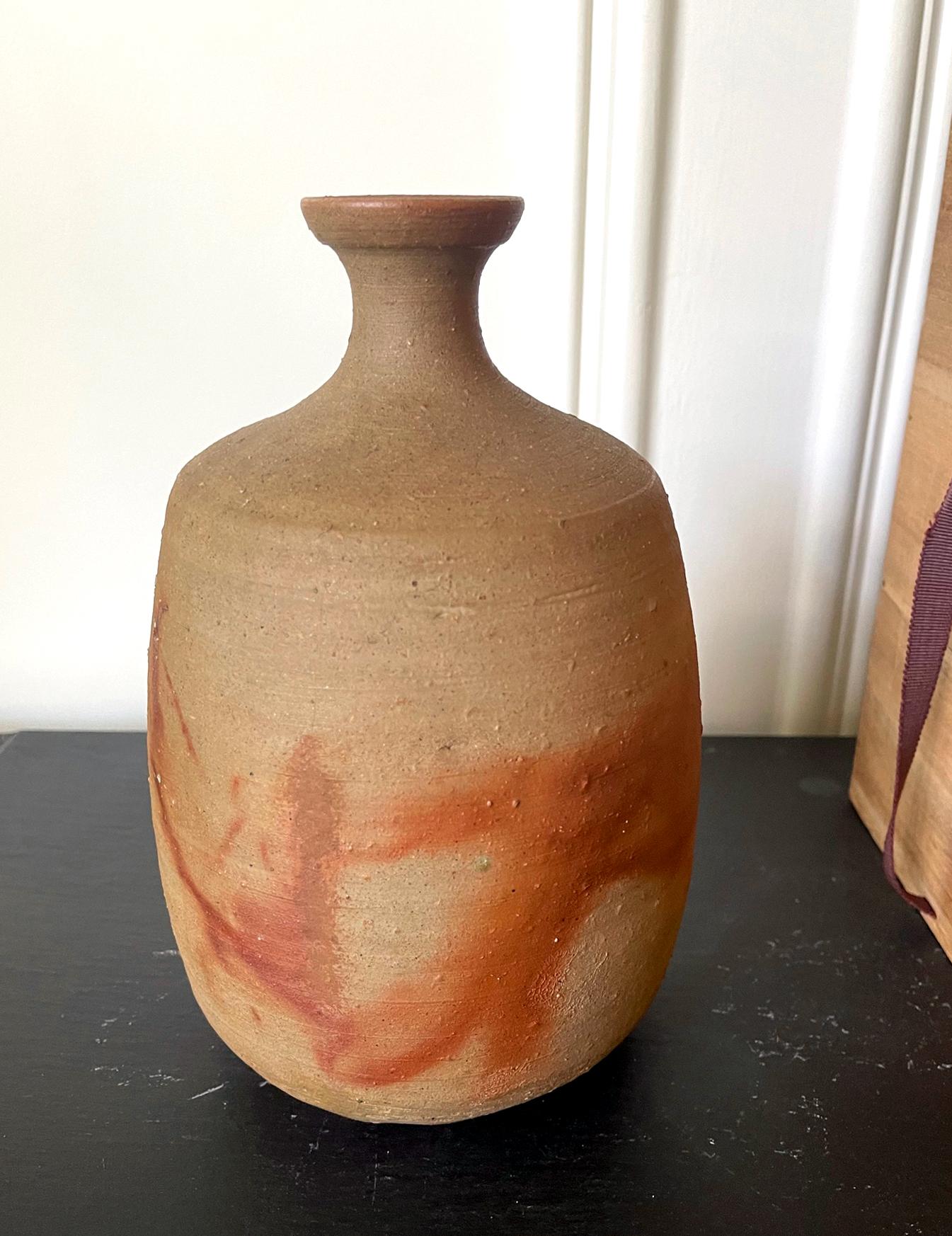 Modern Studio Vase Bizen Ware by Jun Isezaki For Sale 6