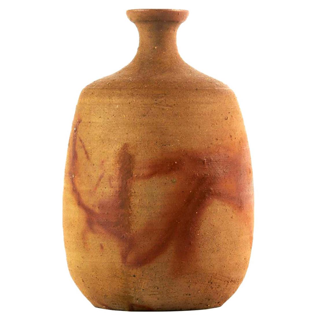 Modern Studio Vase Bizen Ware by Jun Isezaki For Sale