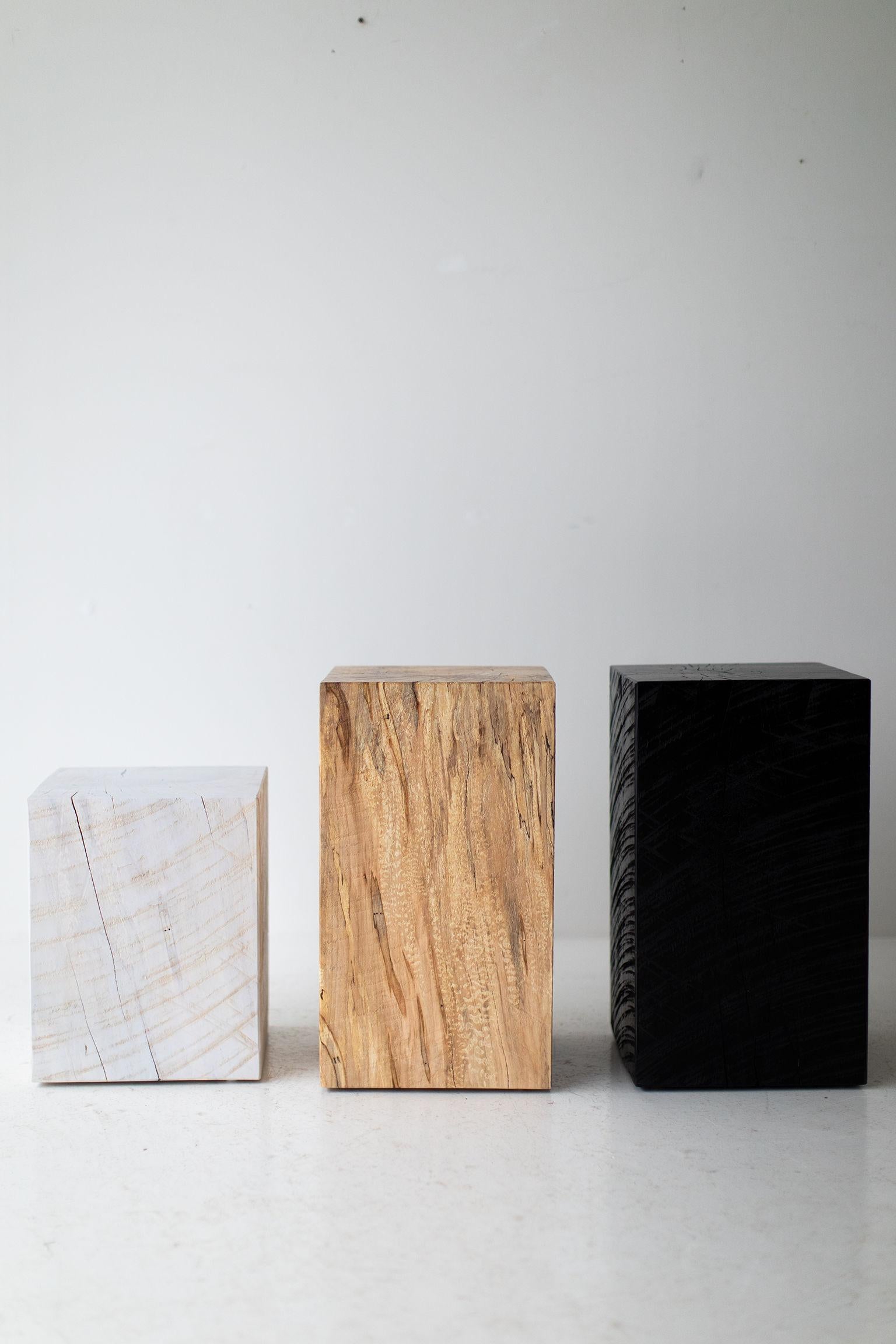 American Modern Stump Tables, Square For Sale