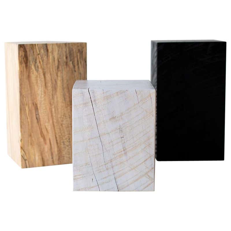 Modern Wood Side Tables For Sale at 1stDibs | wood block side table ...