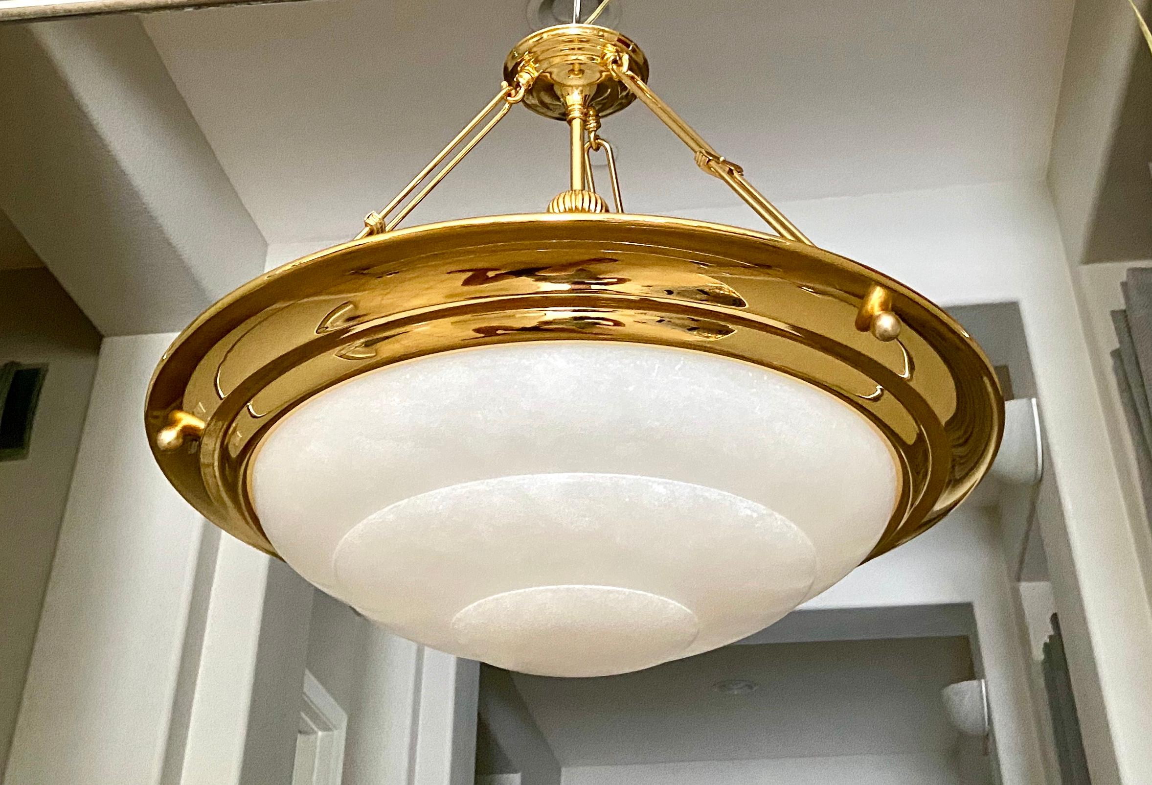 Plafonnier à suspension en albâtre de style moderne 13