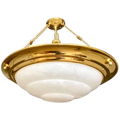 Plafonnier à suspension en albâtre de style moderne