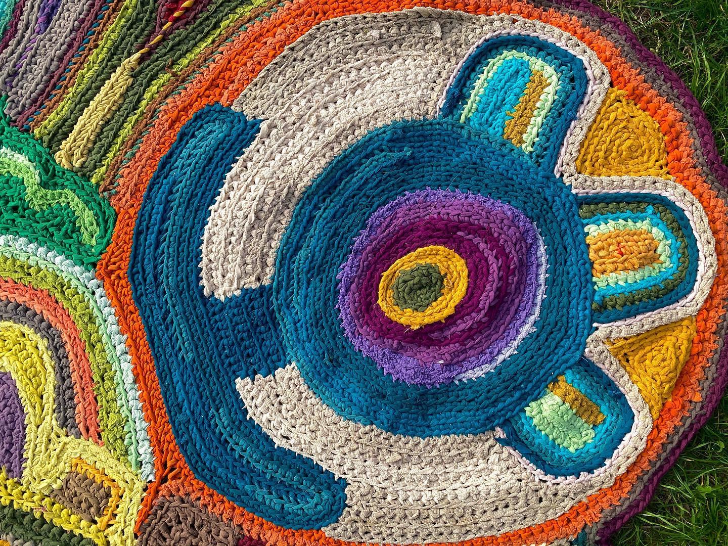 Alfombra Alfombra Alfombra Alfombra Alfombra Alfombra Alfombra Alfombra Alfombra Alfombra Alfombra Alfombra Azul y Verde Círculos Algodón en venta