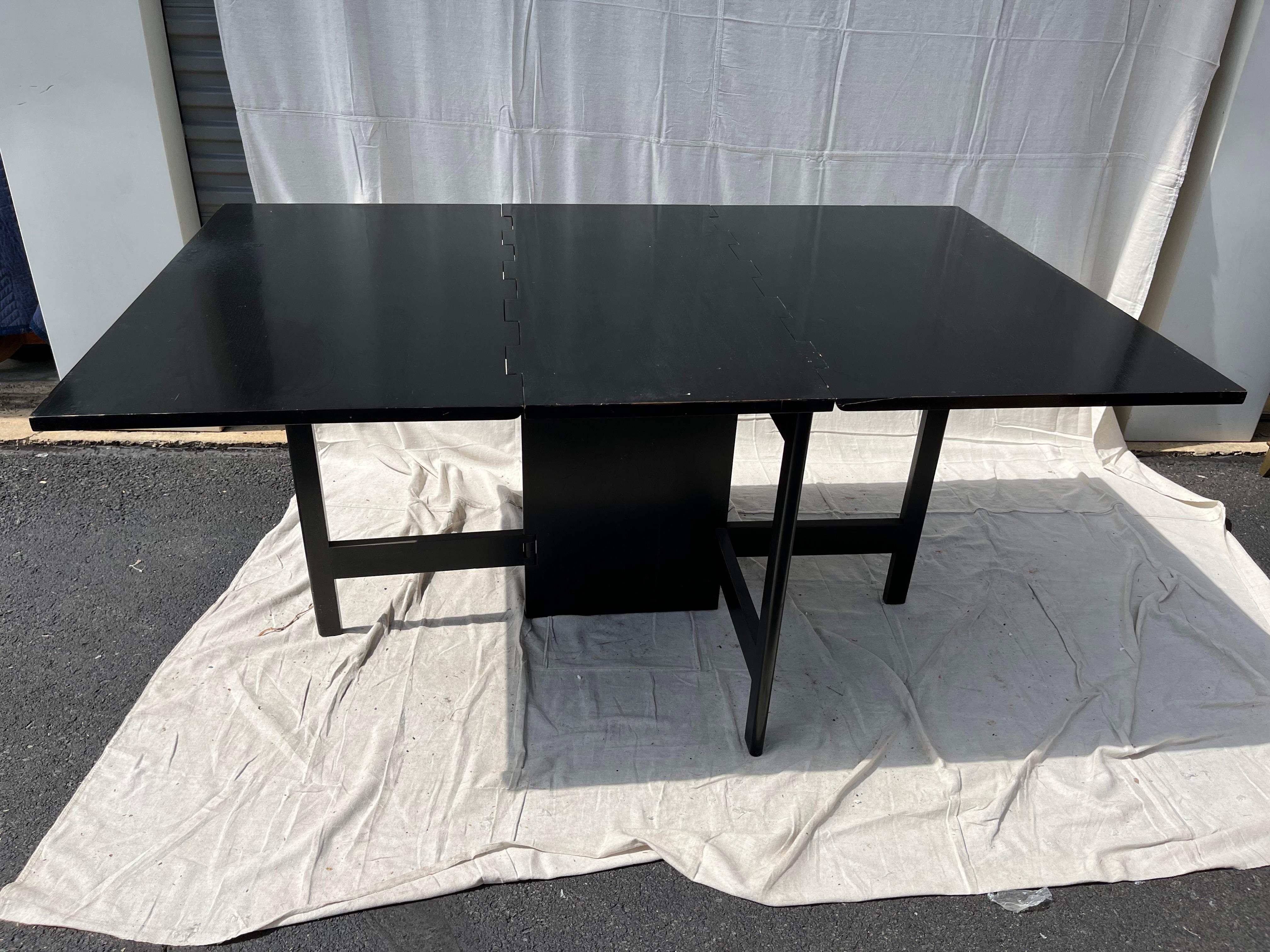 black gateleg table