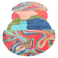 Modern Style Irregular Shape Rug with Pop Colours by RAG HOME