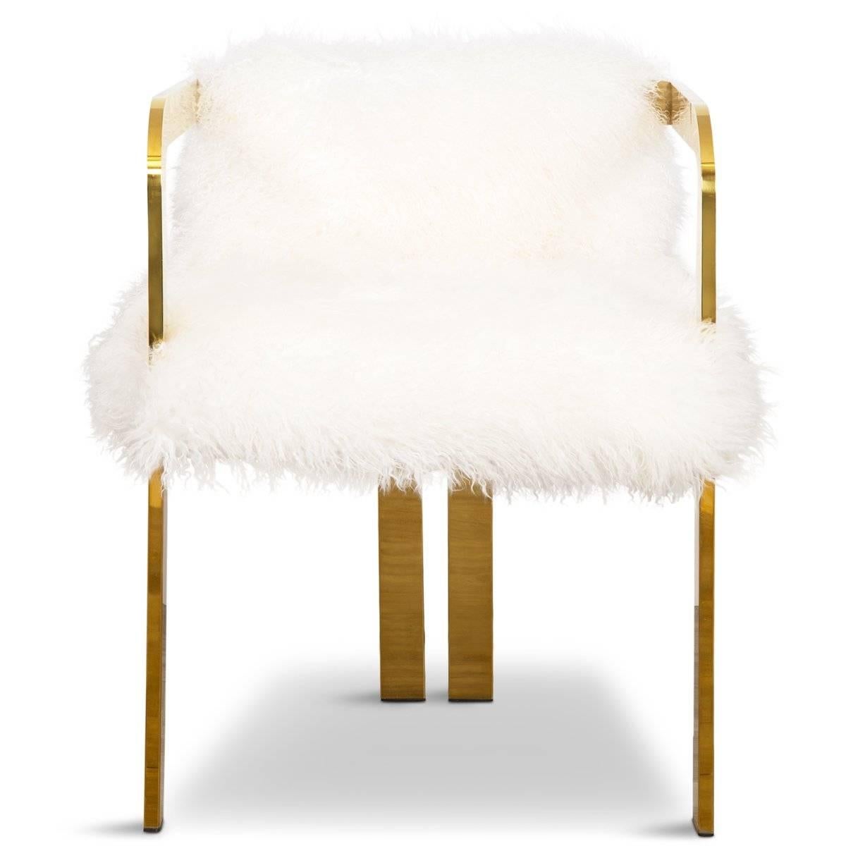 fur dining chairs