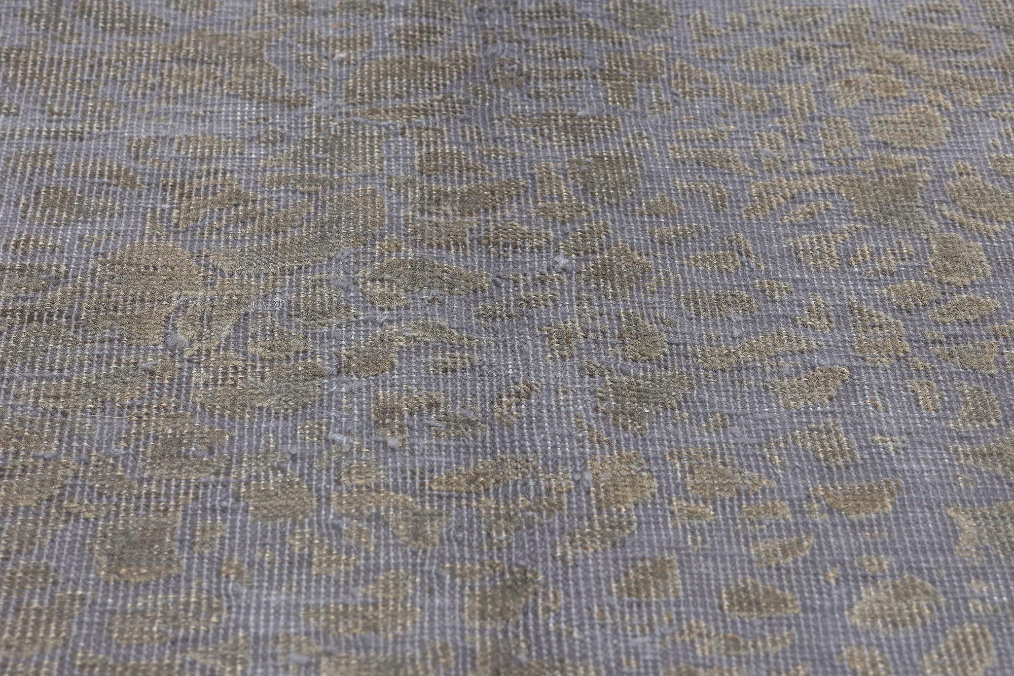 Noué à la main Tapis turc vintage, le mouvement brutaliste rencontre le moderne industriel en vente