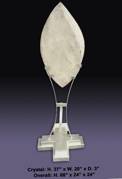 Modern Style Rock Crystal Flame Sculpture