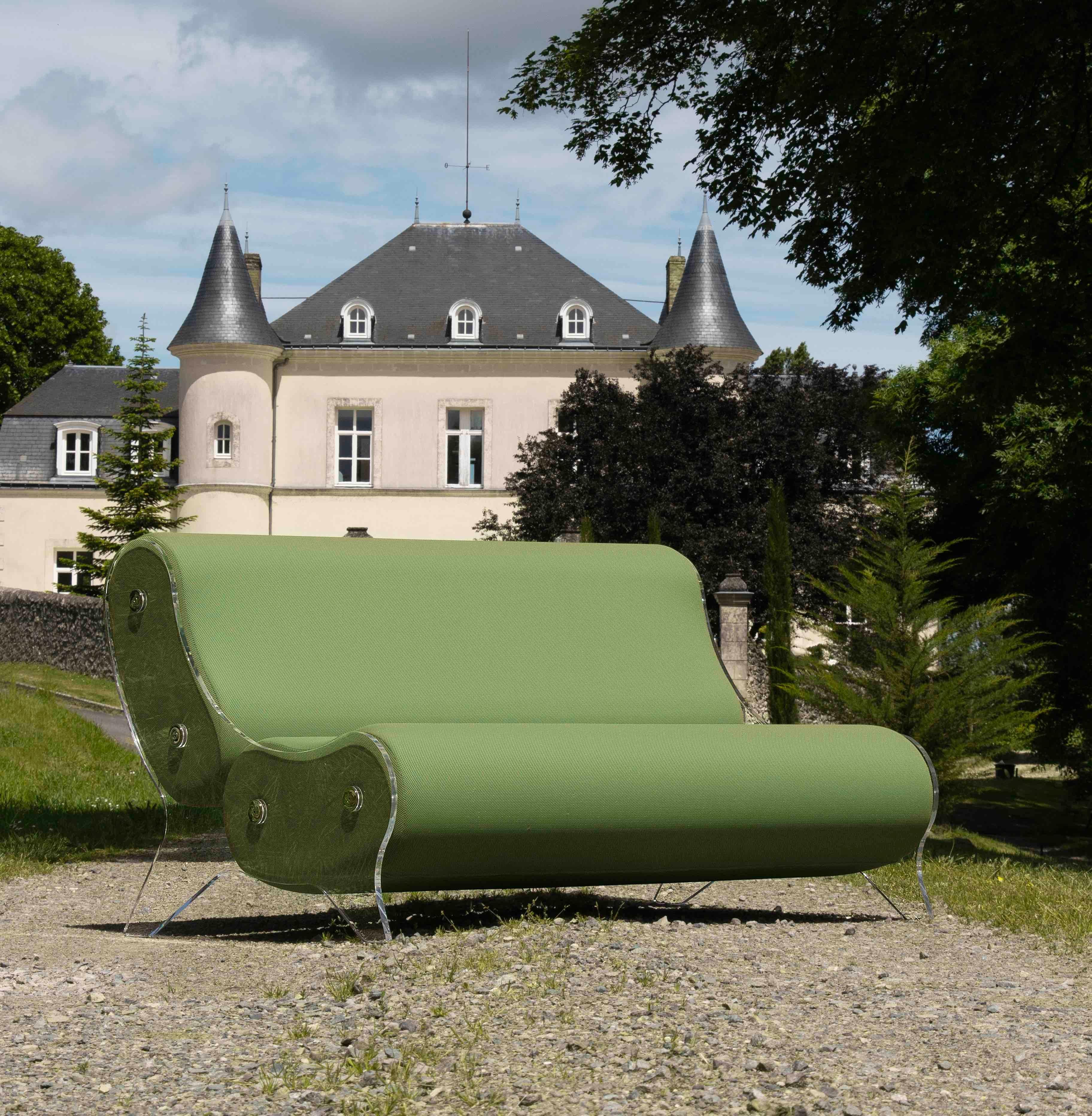 Sofá estilo moderno, paneles de PMMA bronce ahumado by MW DESIGNER FURNITURE en venta 5