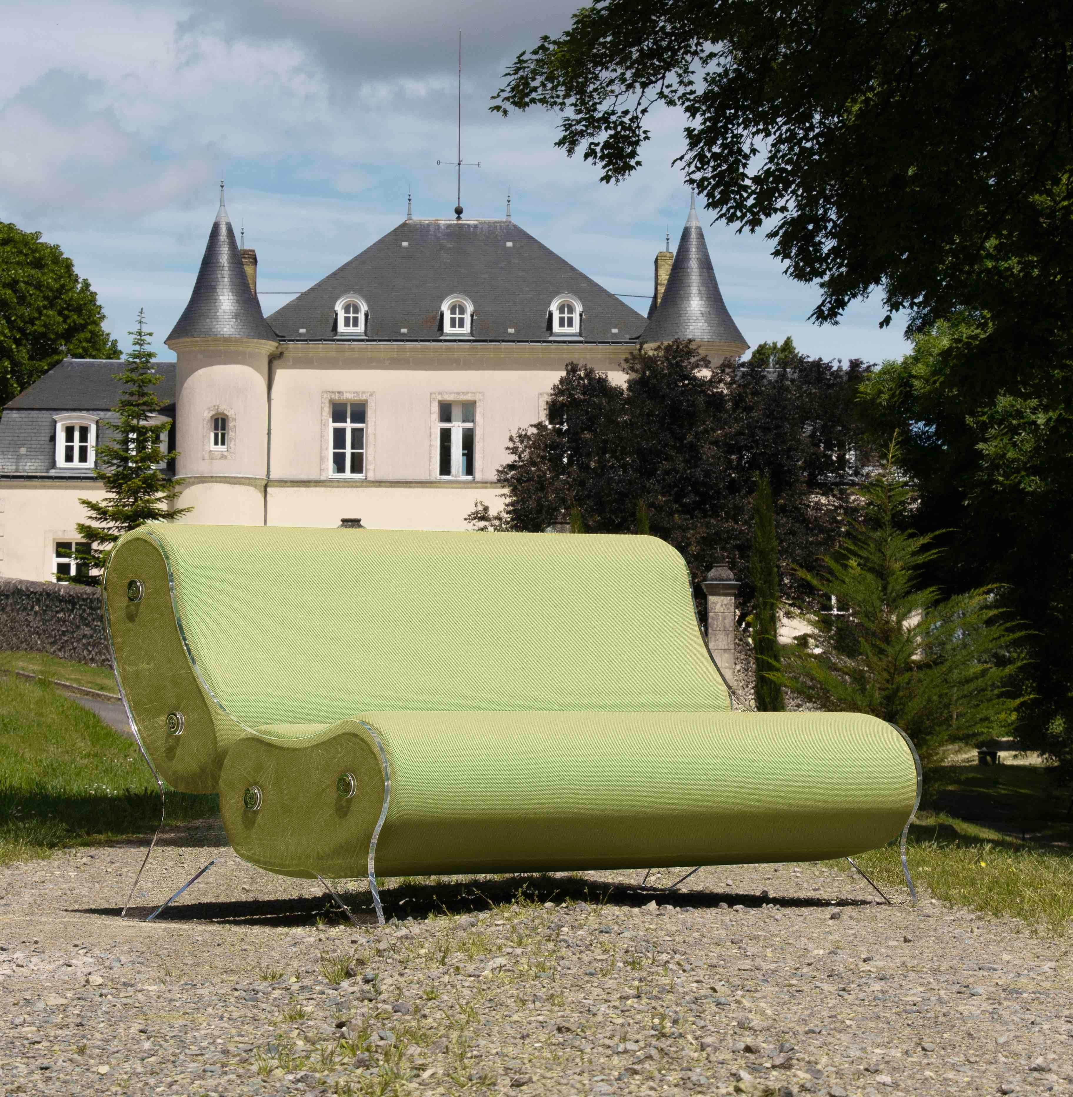 Sofá estilo moderno, paneles de PMMA bronce ahumado by MW DESIGNER FURNITURE en venta 7
