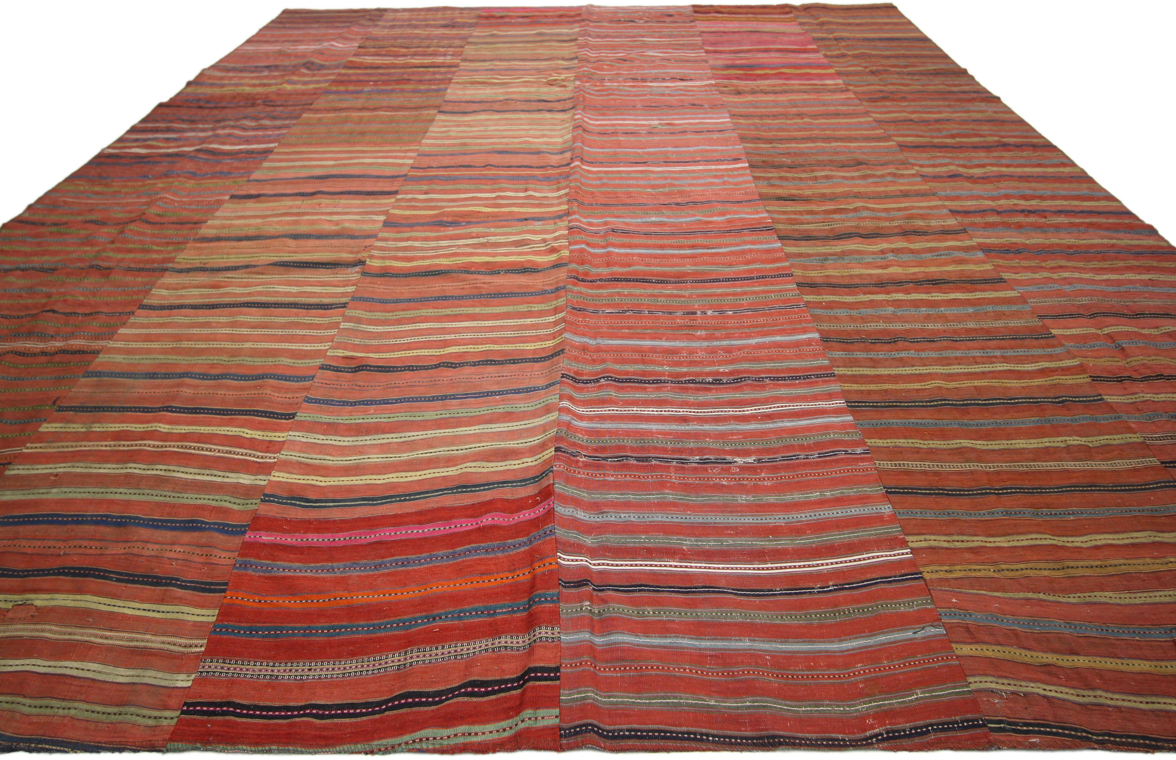 vintage flat weave rug