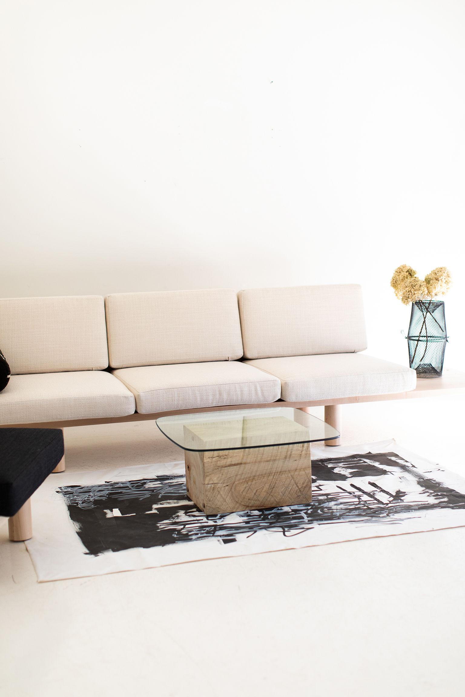 Modern Suelo Sofa, Turned Leg For Sale 10