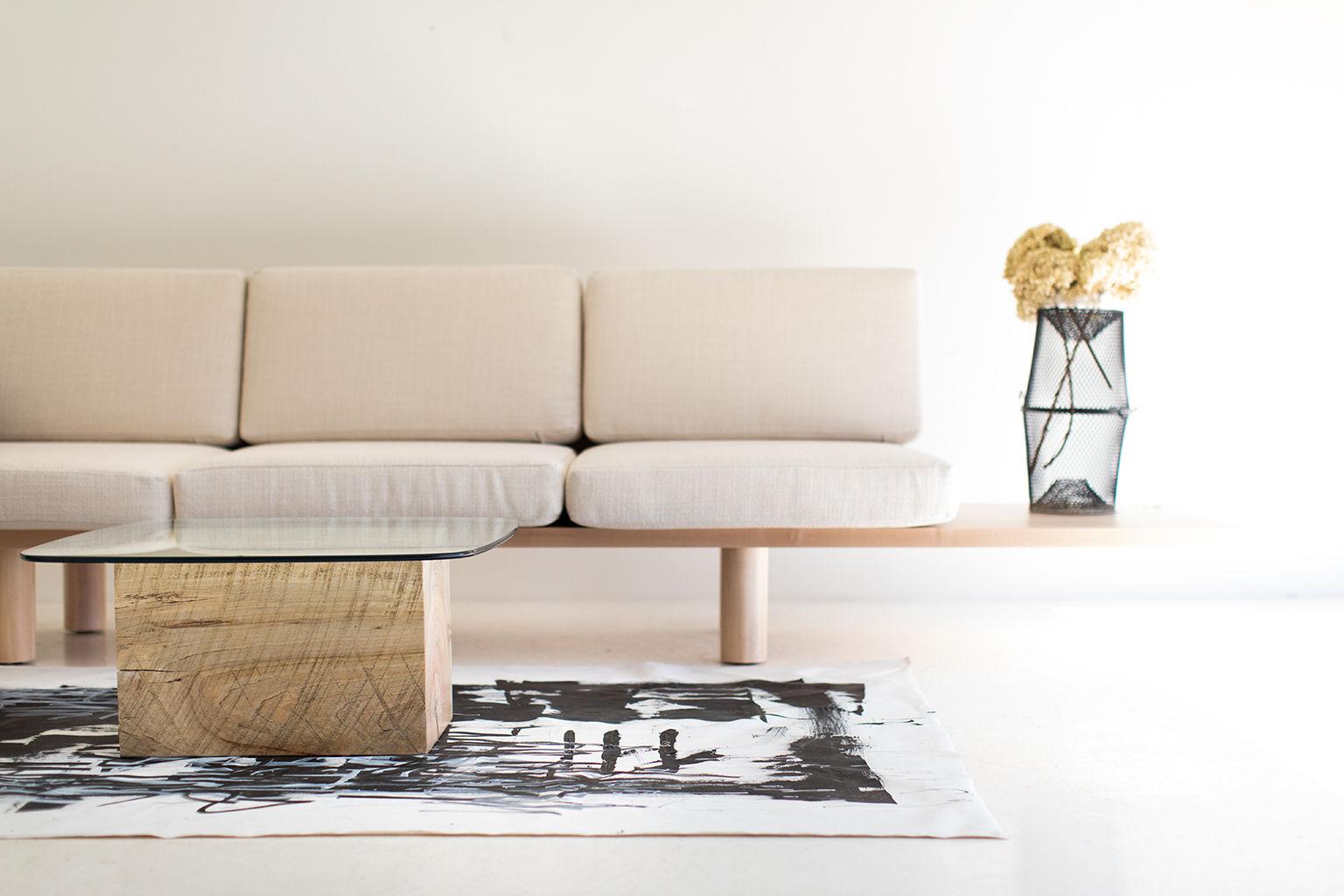 This Modern Suelo sofa - Turned Leg is beautifully constructed from solid wood in Ohio, USA. The sofa's silhouette is simple, modern, and sleek with comfortable reversible back and seat cushions. This is the perfect sofa for any space, indoor or