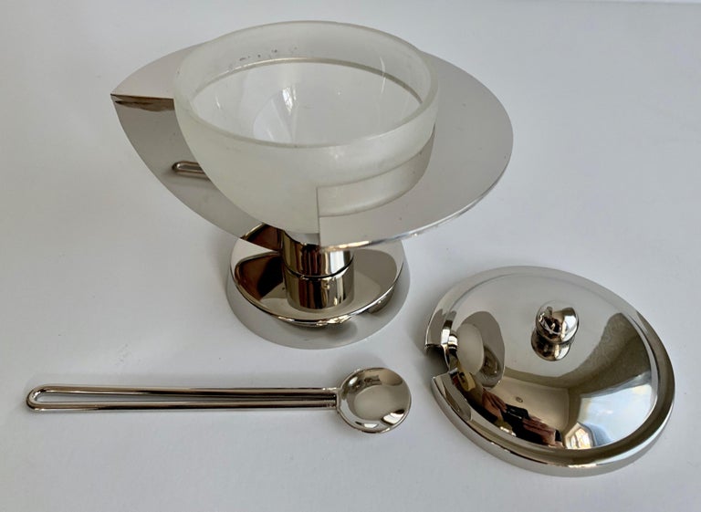 Modern Sugar Bowl with Spoon at 1stDibs