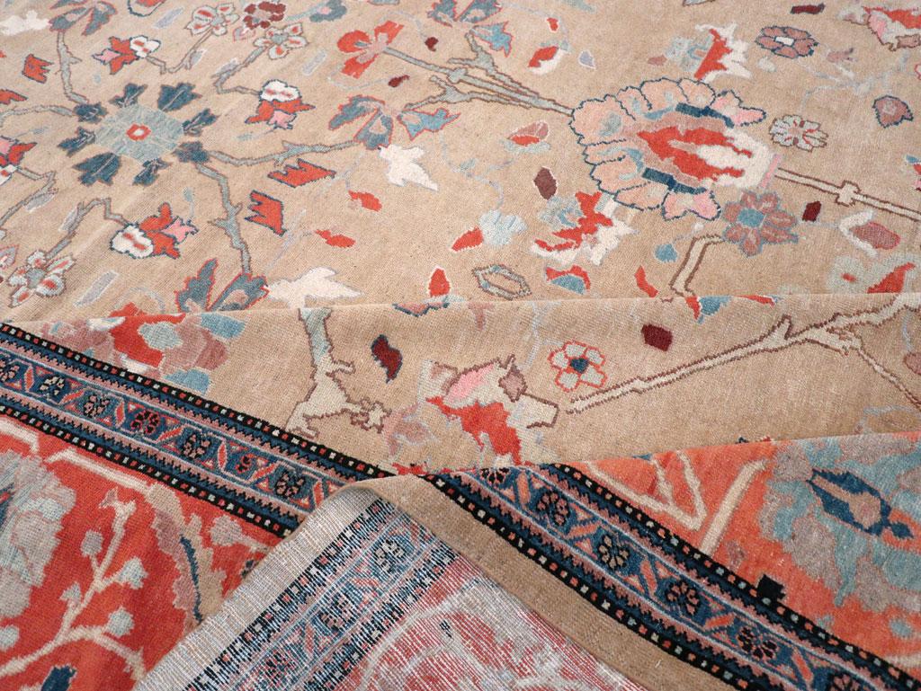 Moderner moderner handgefertigter persischer Mahal-Teppich im Sultanabad-Stil im Angebot 2