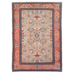 Tapis surdimensionné moderne de style Sultanabad, fait à la main, de style persan Mahal