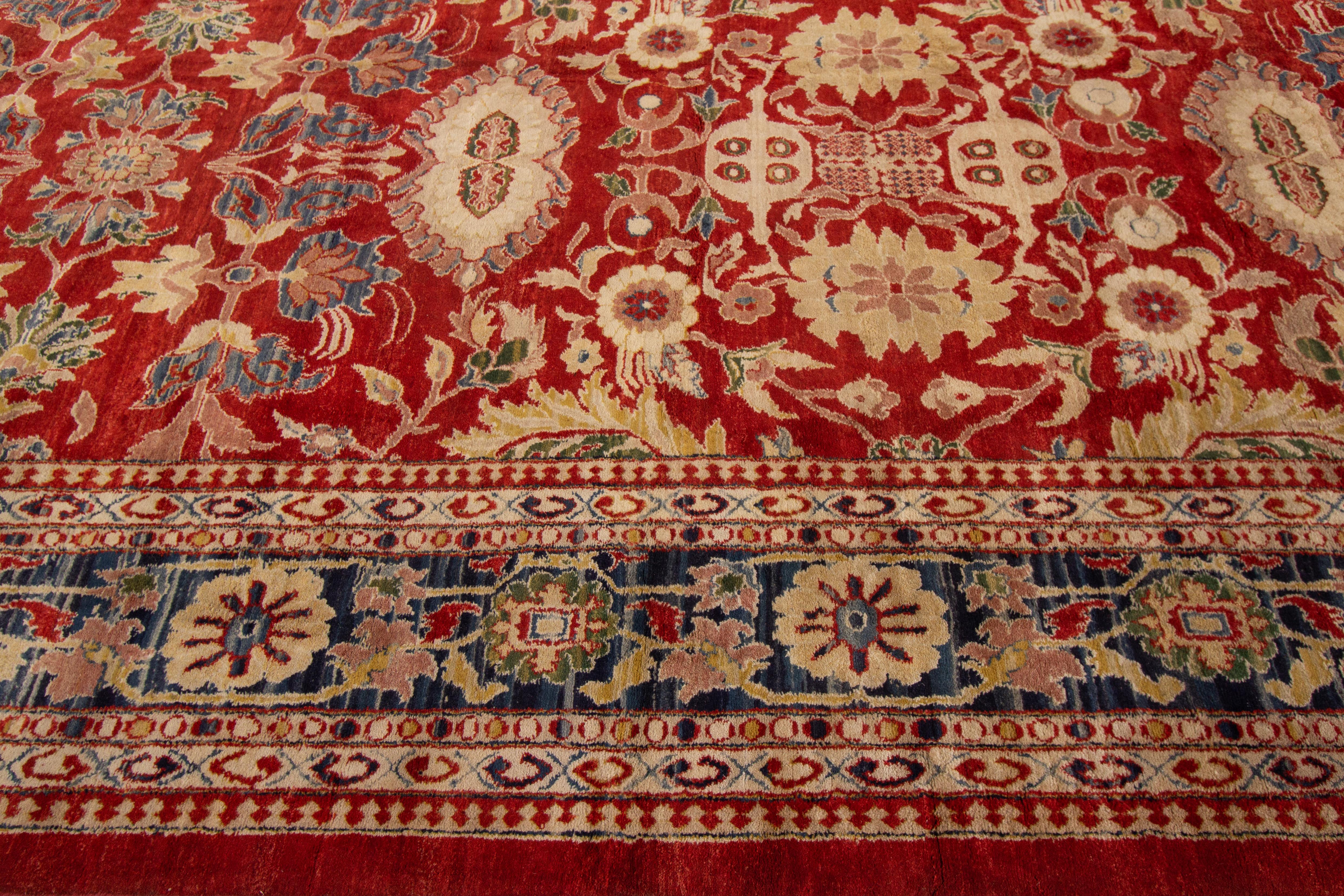 Hand-Knotted Modern Sultanabad Style Rug For Sale