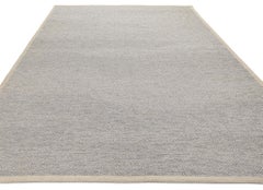 Modern Sumak Flatweave Rug in Beige and Grey Tones