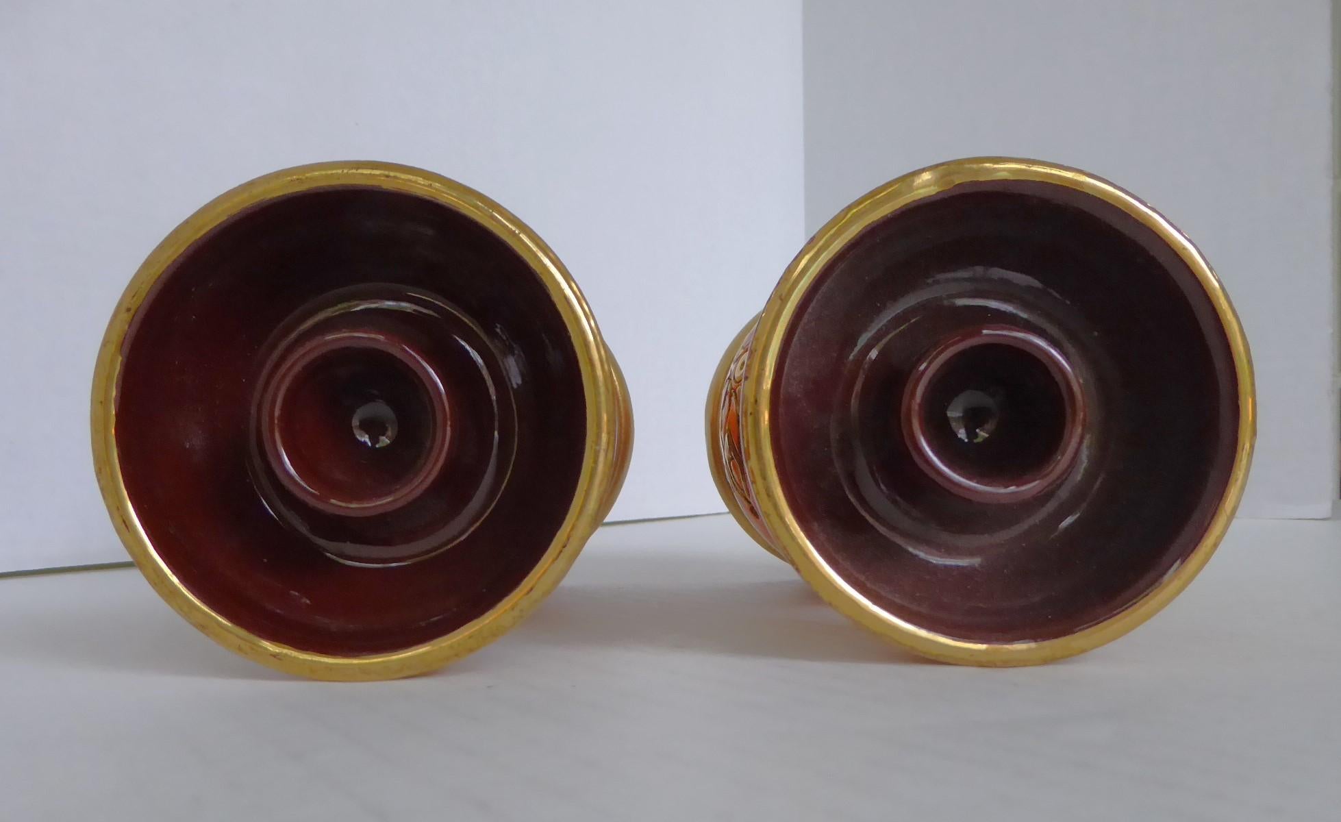 Ceramic Modern Sunburst Pottery Candleholders - Bitossi Londi Rosenthal Netter Italy 60s For Sale