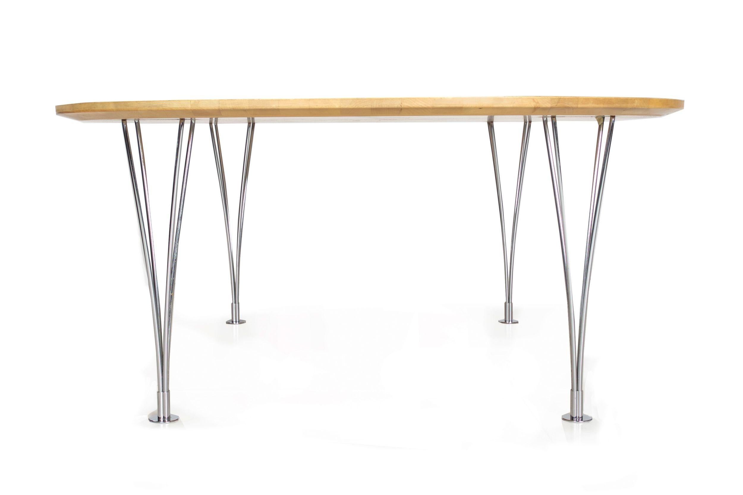 Moderne Table basse moderne « Super Ellipse » de Piet Hein et Bruno Mathsson en vente