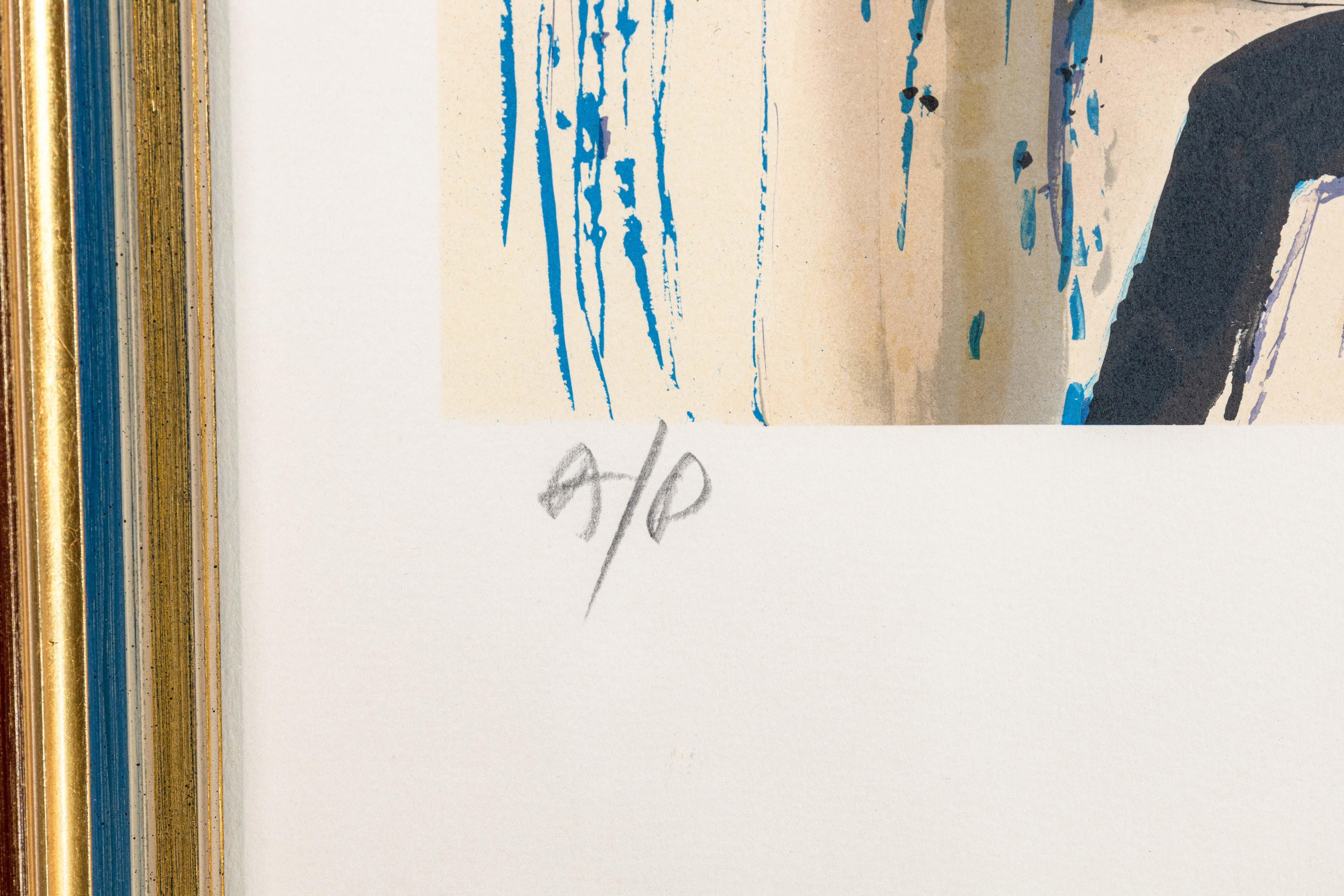 Moderne Lithographie des Surrealismus im Stil von Salvador Dali, Der Arzt, gerahmt 1