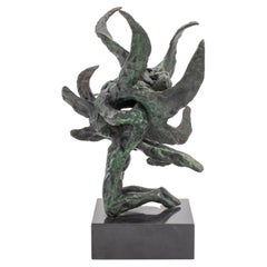 Modern Surrealist Nude Bronze Sculpture