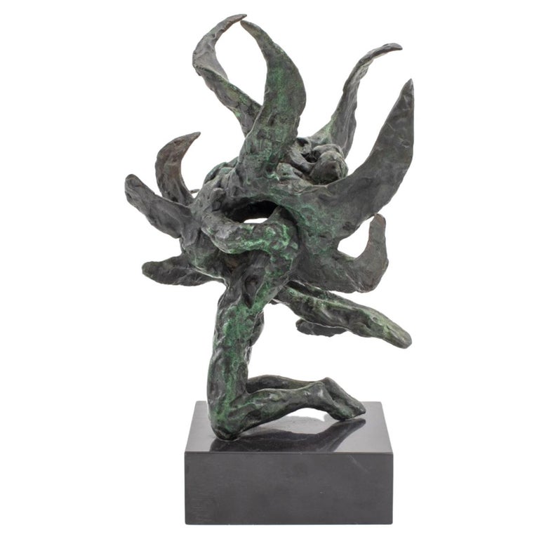 Modern Surrealist Nude Bronze Sculpture For Sale at 1stDibs