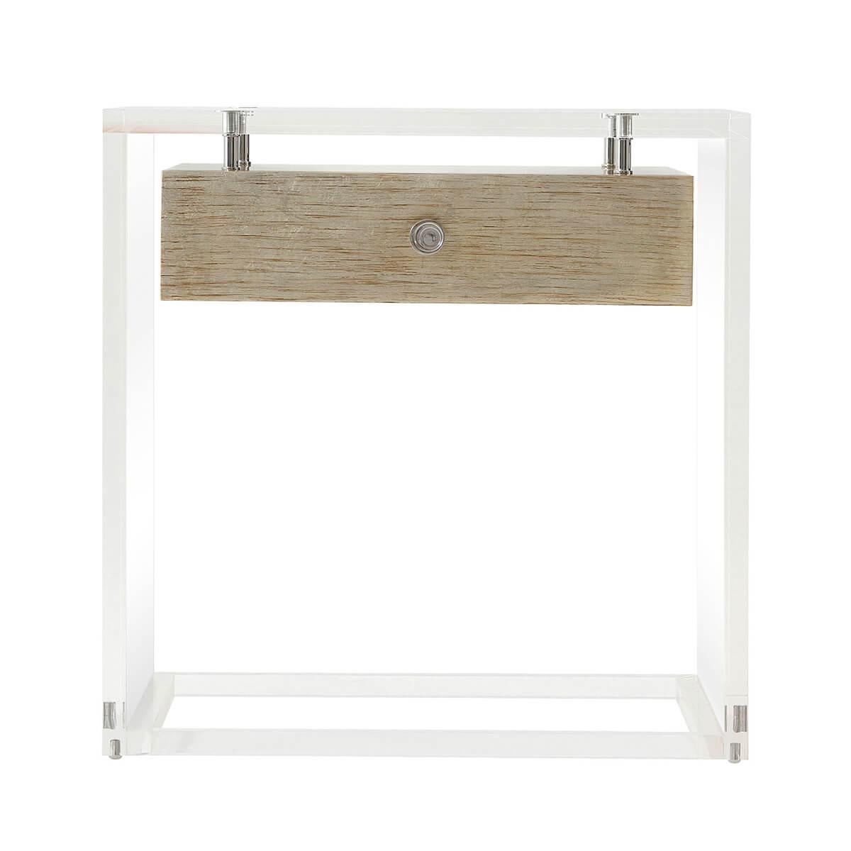 Vietnamese Modern Suspension Acrylic Side Table For Sale