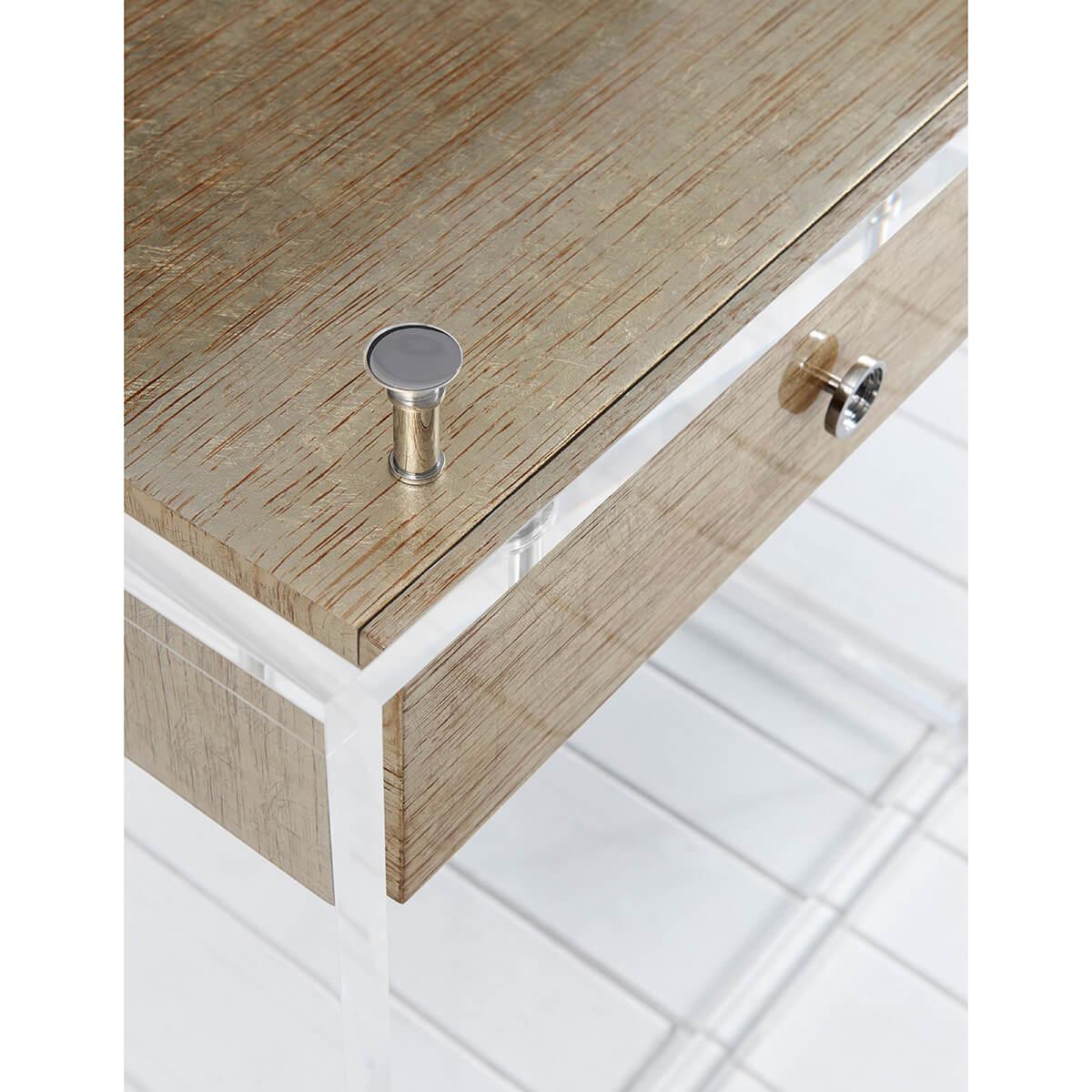 Contemporary Modern Suspension Acrylic Side Table For Sale