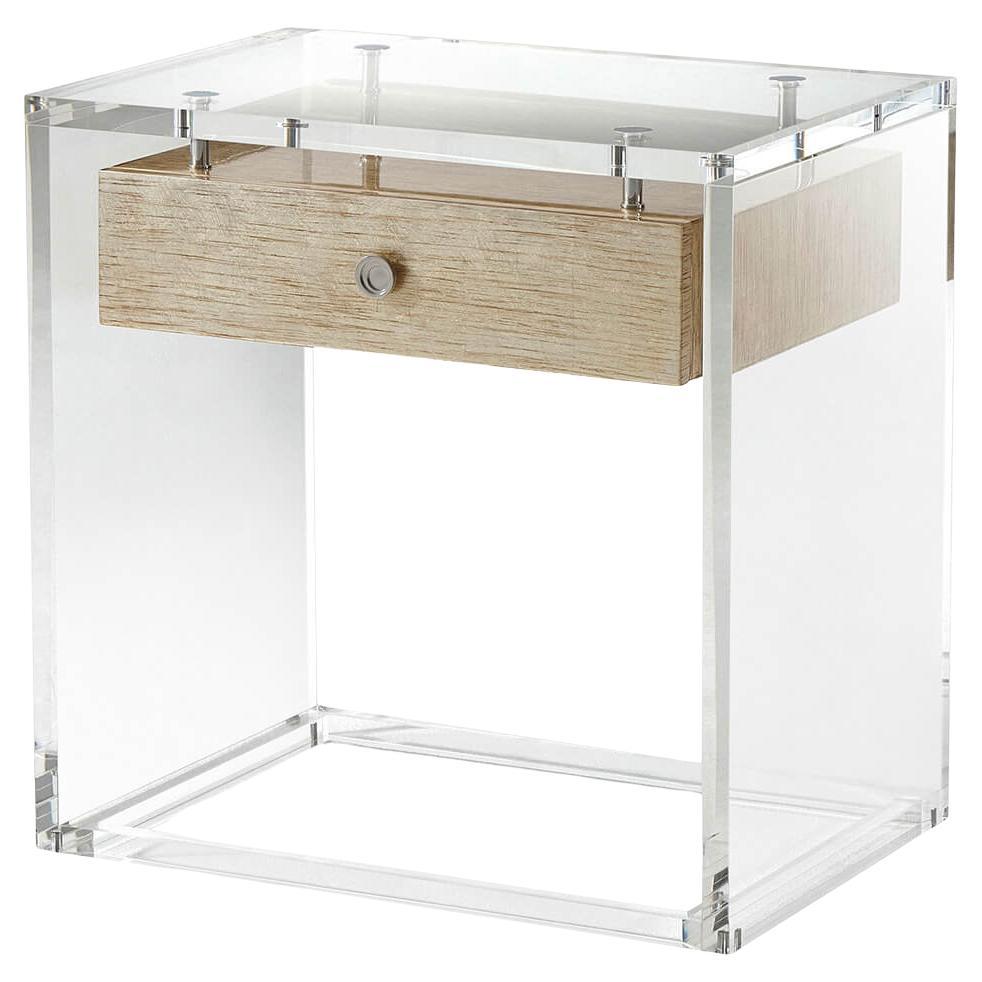 Modern Suspension Acrylic Side Table For Sale