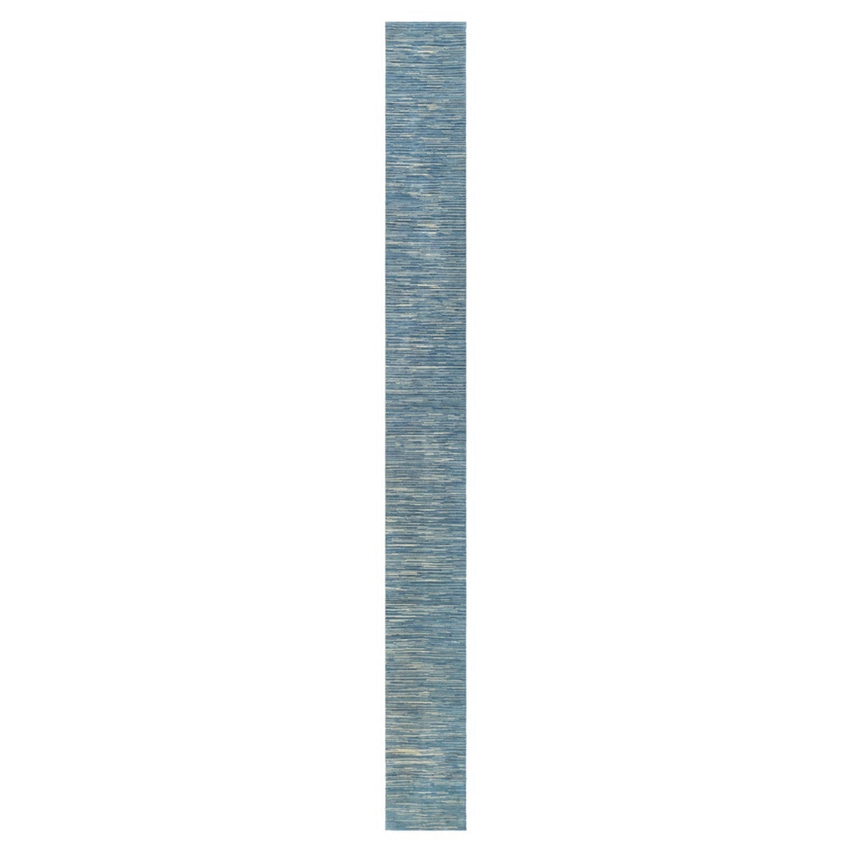 Tapis de couloir moderne suédois en laine bleue de Doris Leslie Blau en vente